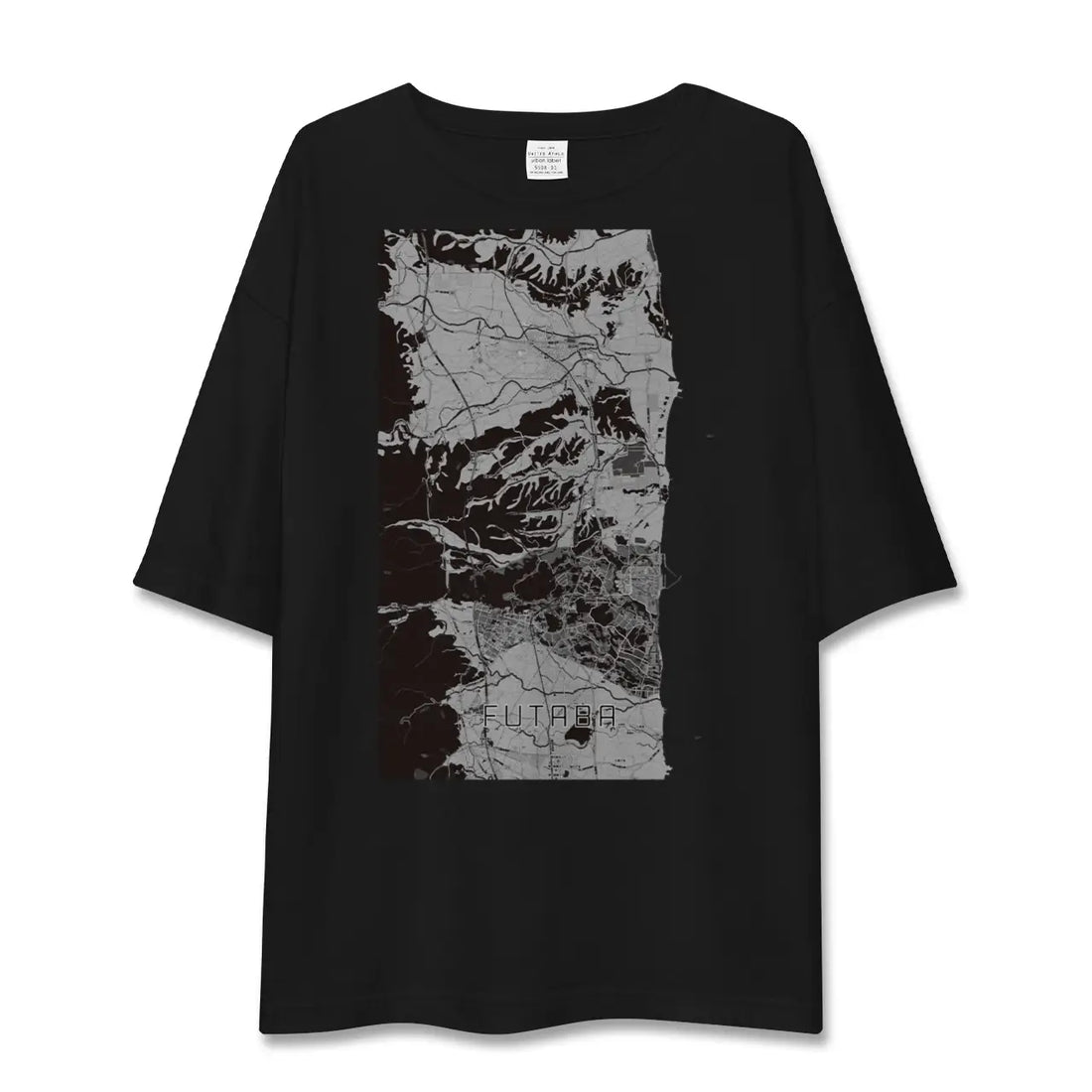 【双葉(福島県)】地図柄ビッグシルエットTシャツ