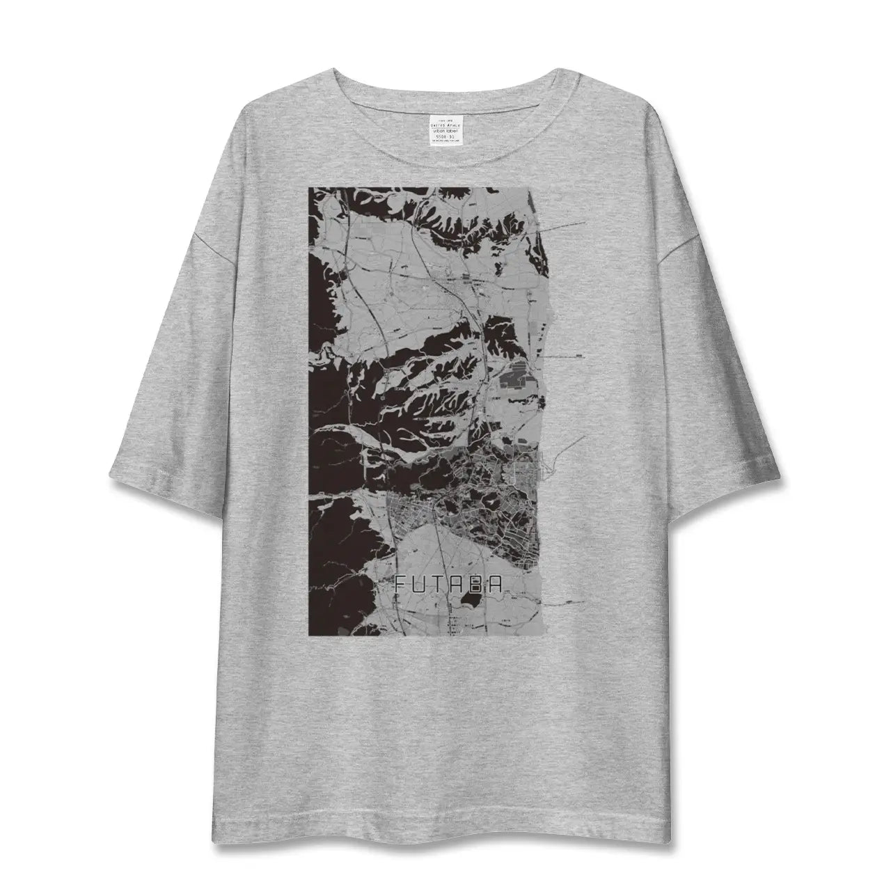 【双葉(福島県)】地図柄ビッグシルエットTシャツ