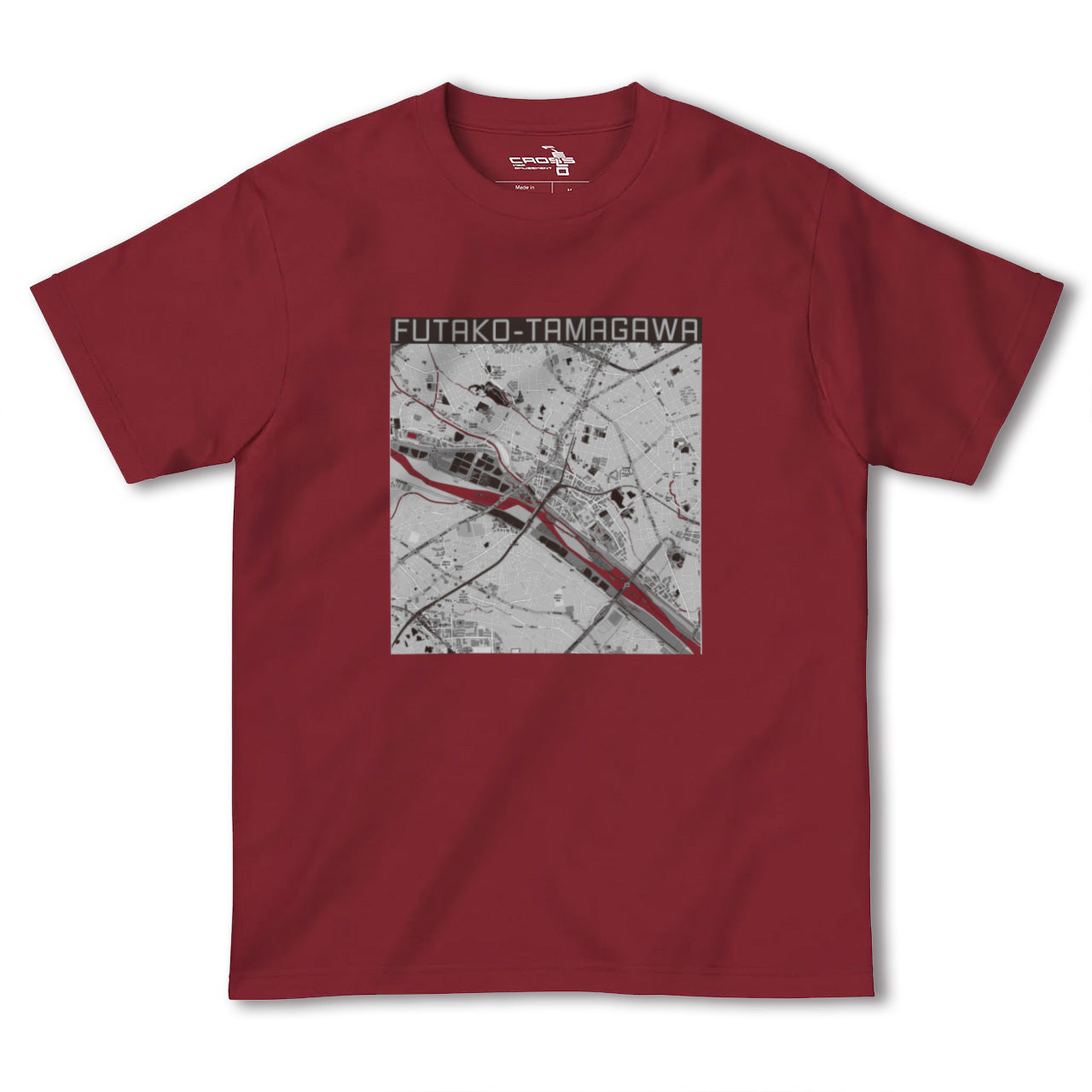 【二子玉川(東京都)】地図柄ヘビーウェイトTシャツ