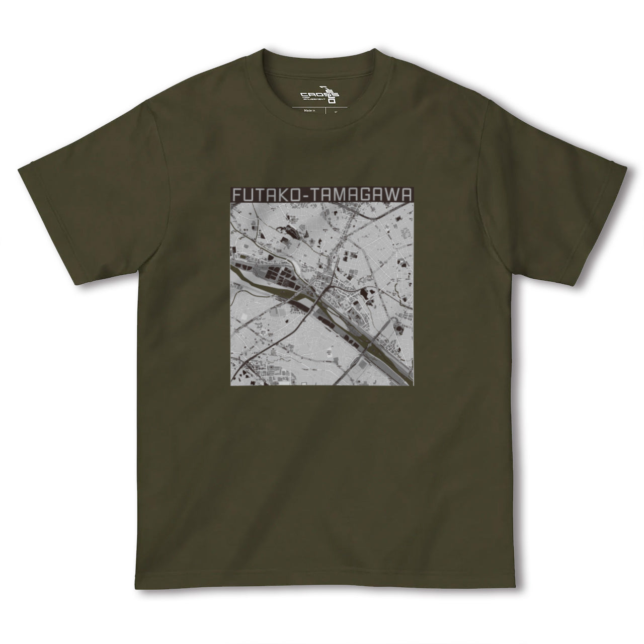 【二子玉川(東京都)】地図柄ヘビーウェイトTシャツ
