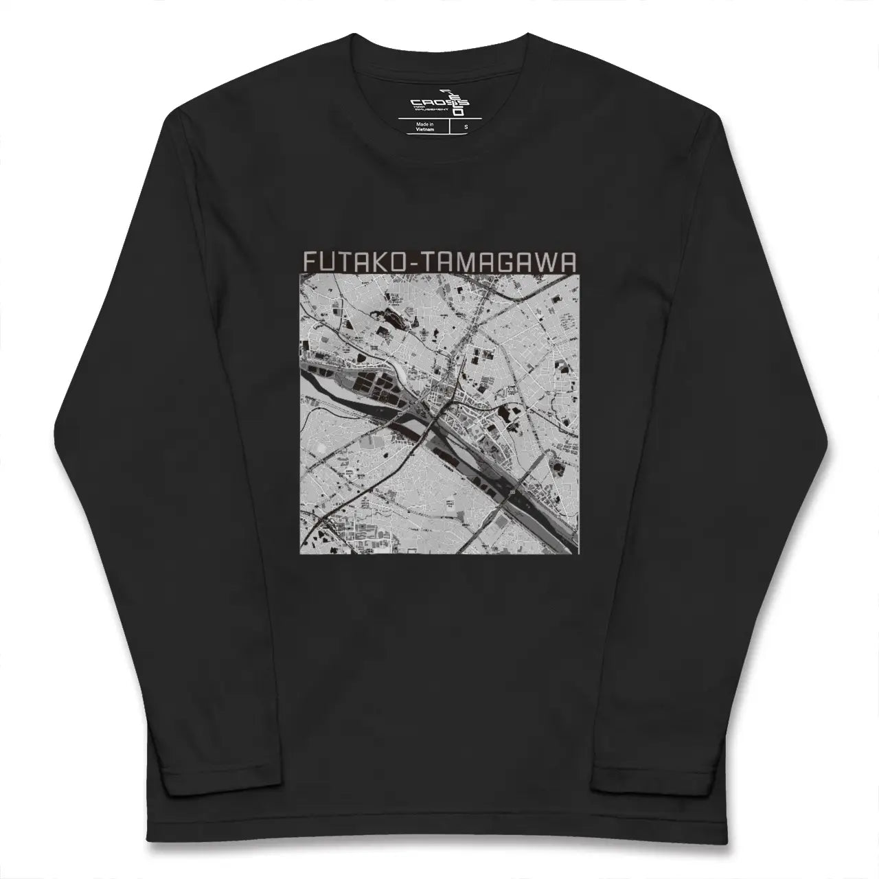 【二子玉川(東京都)】地図柄ロングスリーブTシャツ