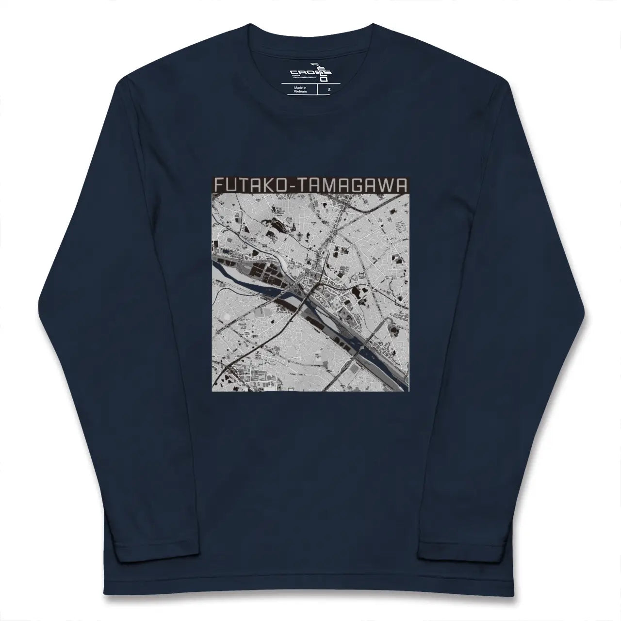 【二子玉川(東京都)】地図柄ロングスリーブTシャツ