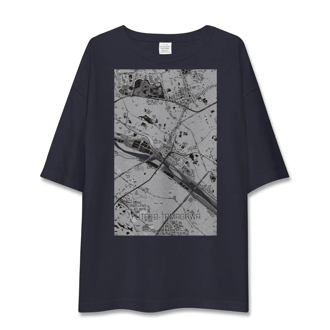 【二子玉川(東京都)】地図柄ビッグシルエットTシャツ