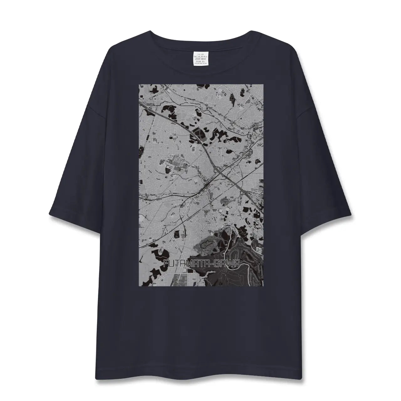 【二俣川(神奈川県)】地図柄ビッグシルエットTシャツ