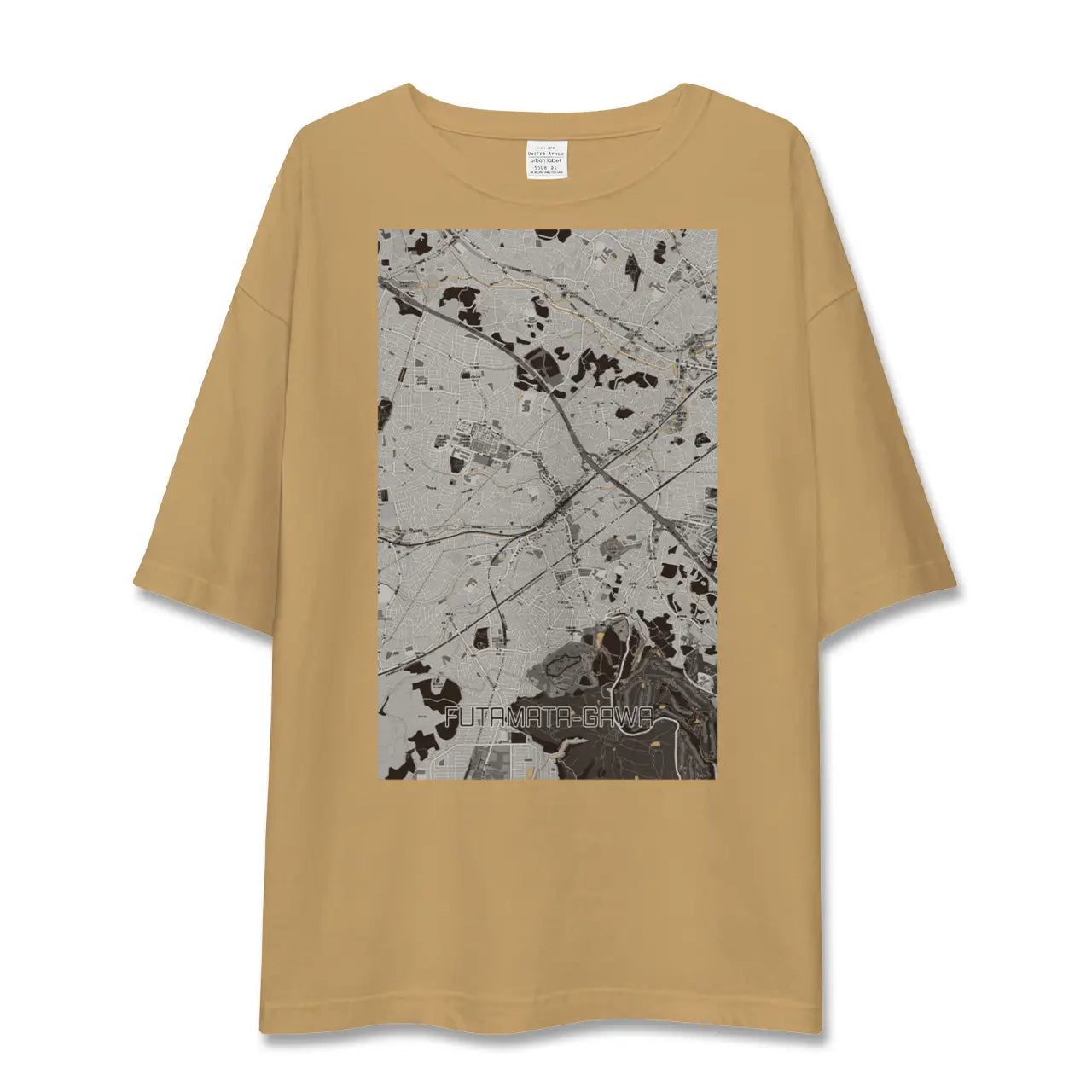 【二俣川(神奈川県)】地図柄ビッグシルエットTシャツ