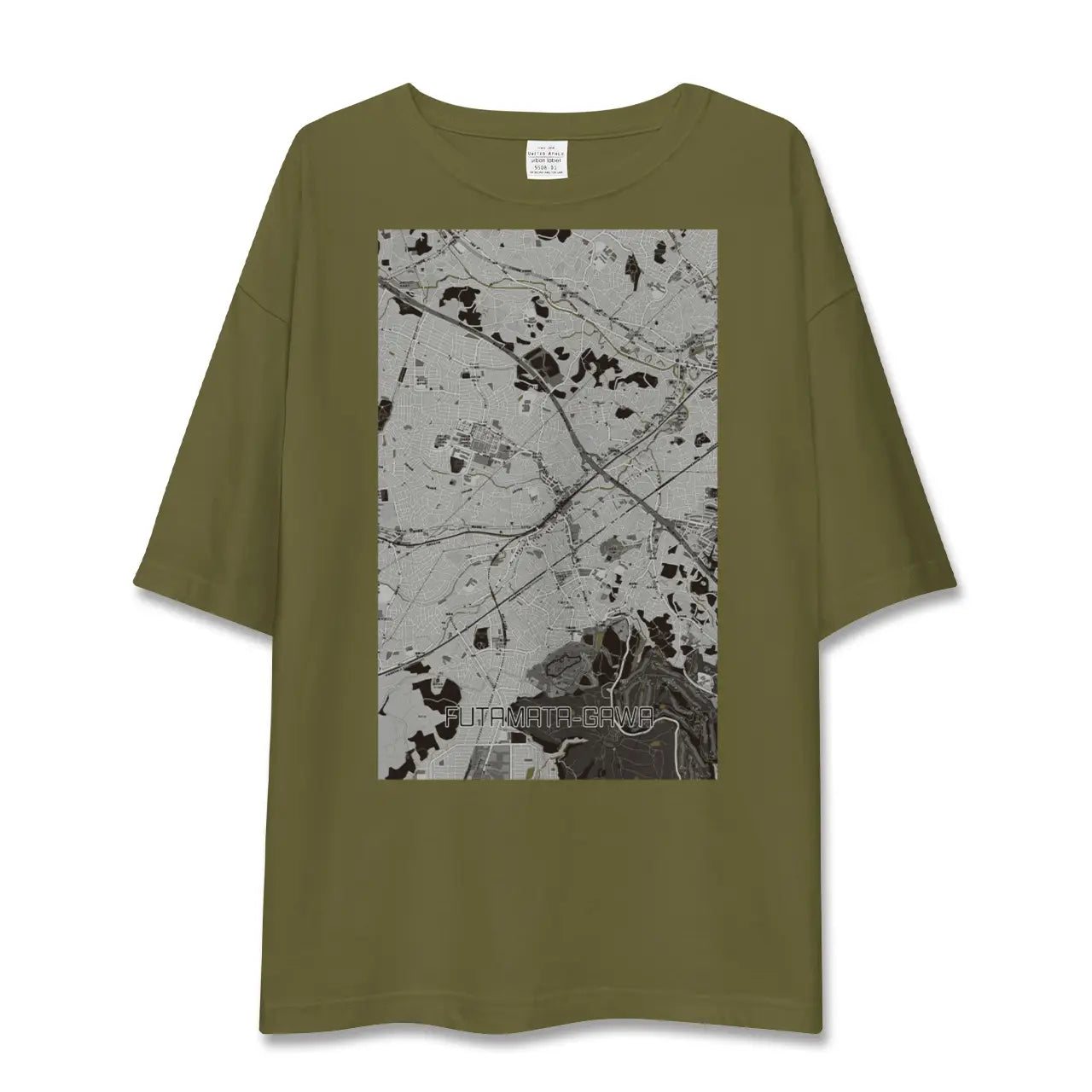 【二俣川(神奈川県)】地図柄ビッグシルエットTシャツ