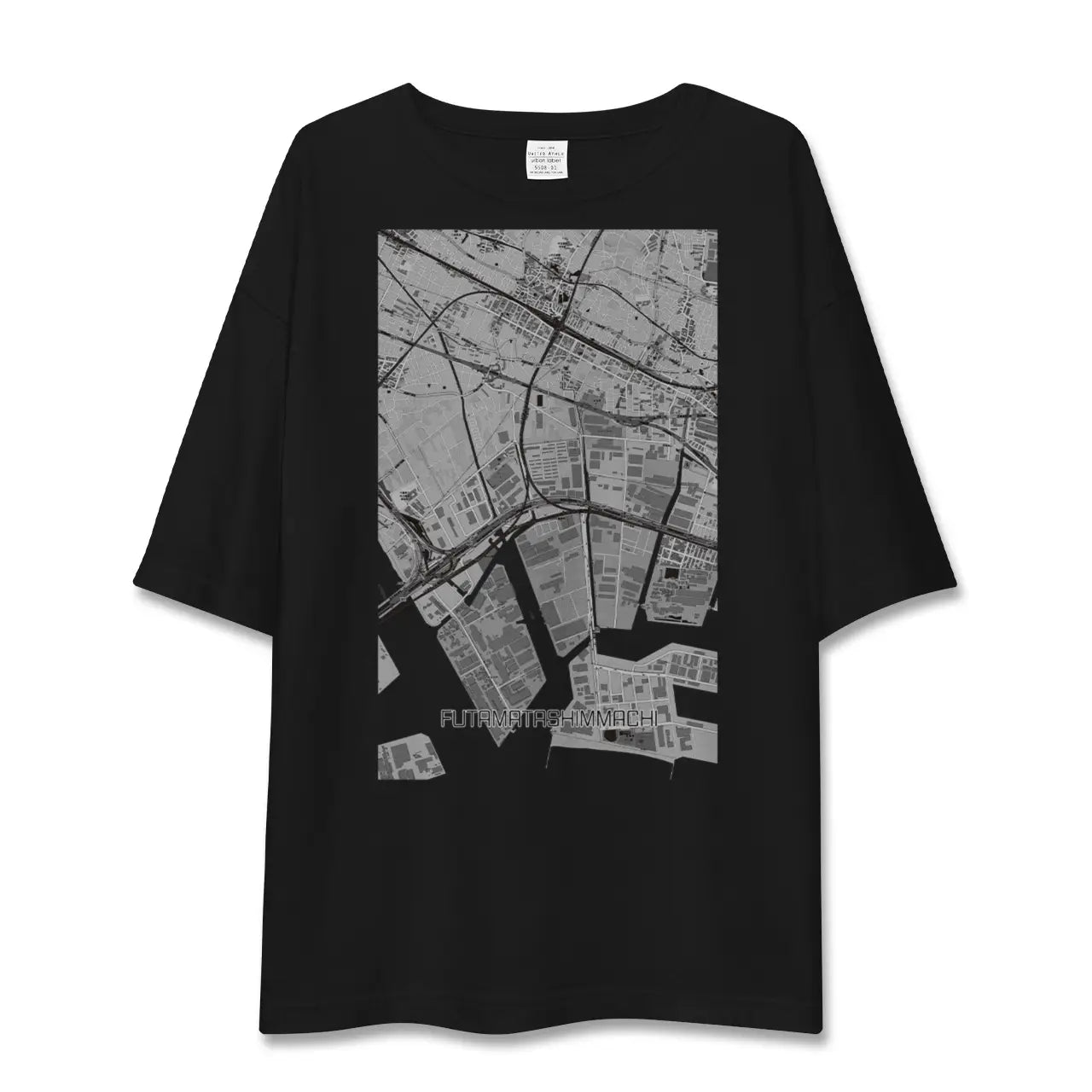 【二俣新町(千葉県)】地図柄ビッグシルエットTシャツ