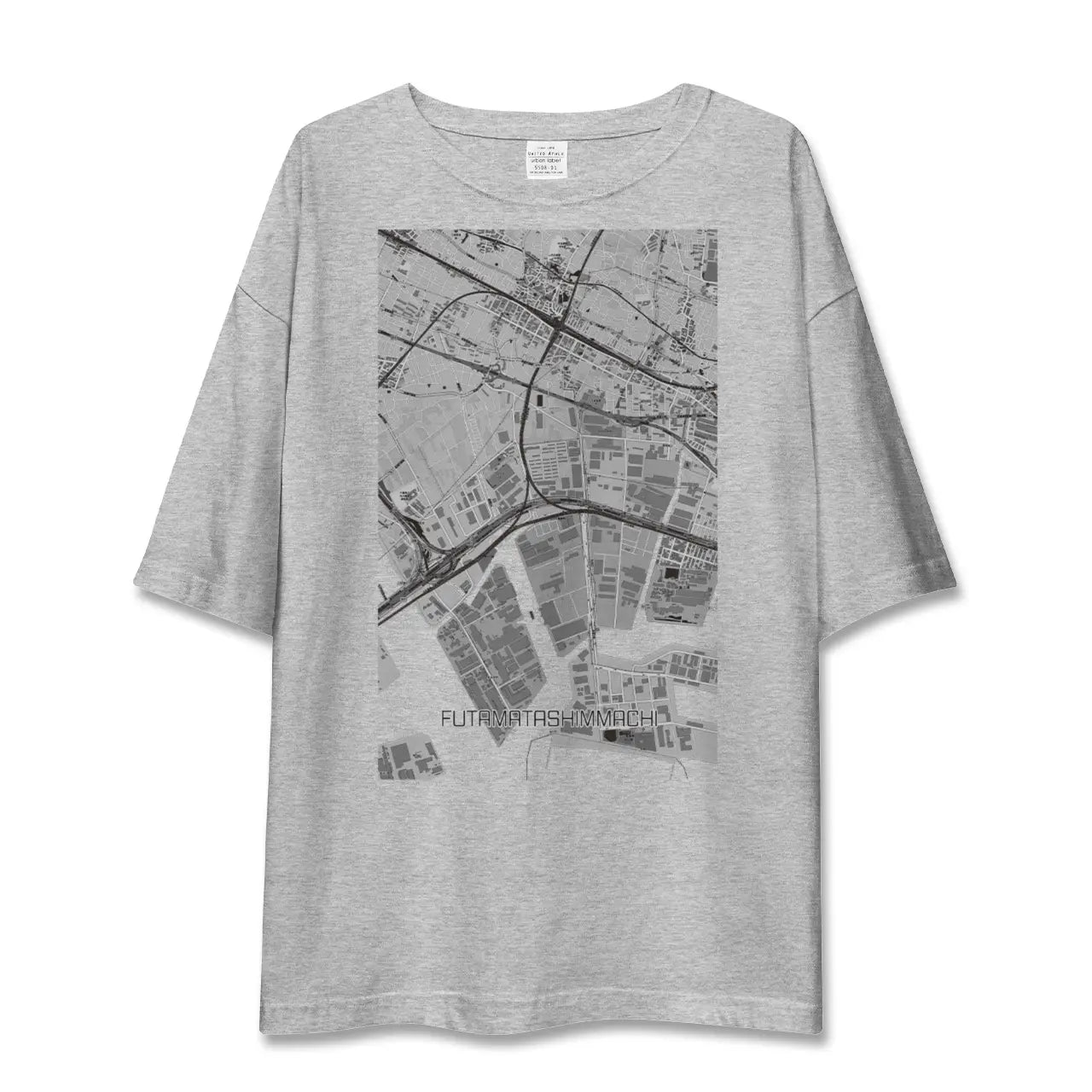 【二俣新町(千葉県)】地図柄ビッグシルエットTシャツ