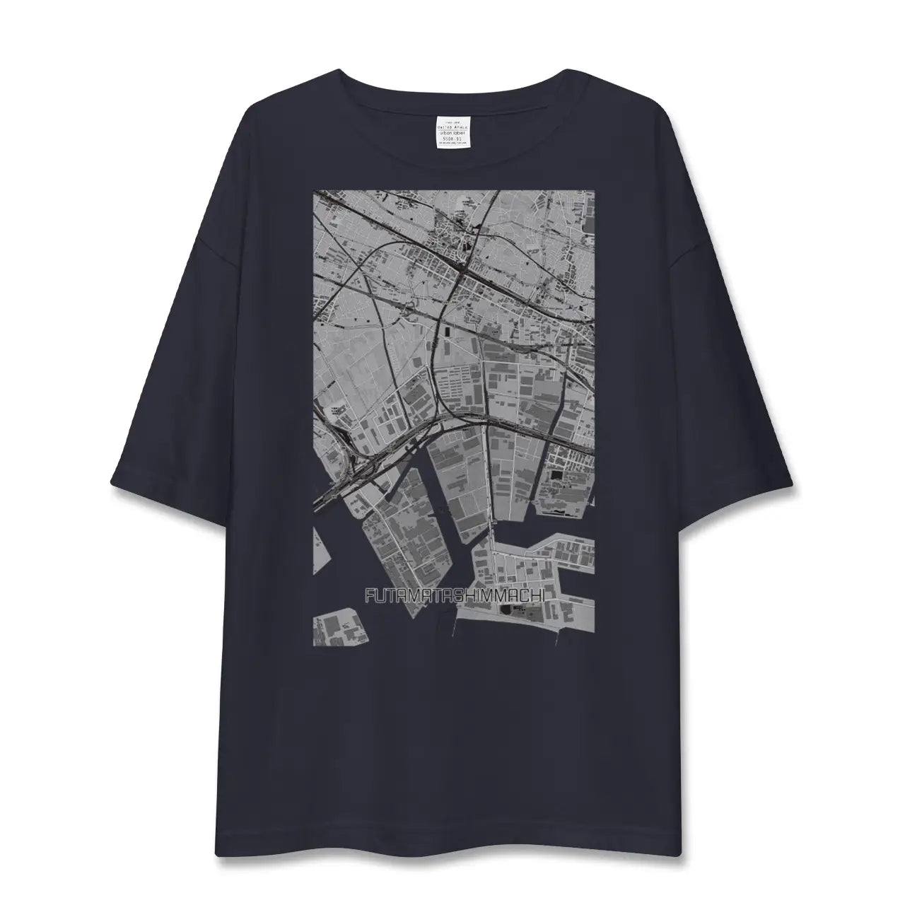 【二俣新町(千葉県)】地図柄ビッグシルエットTシャツ