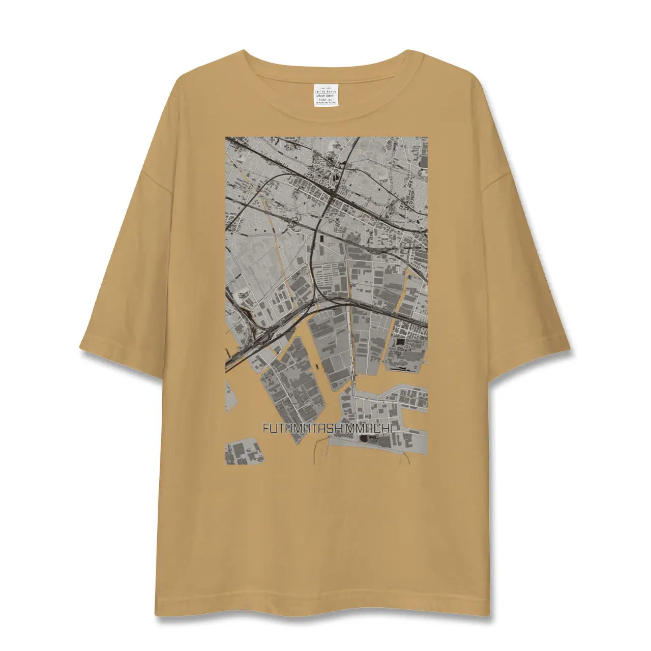 【二俣新町(千葉県)】地図柄ビッグシルエットTシャツ