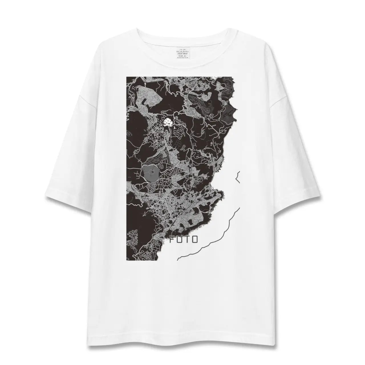 【富戸(静岡県)】地図柄ビッグシルエットTシャツ