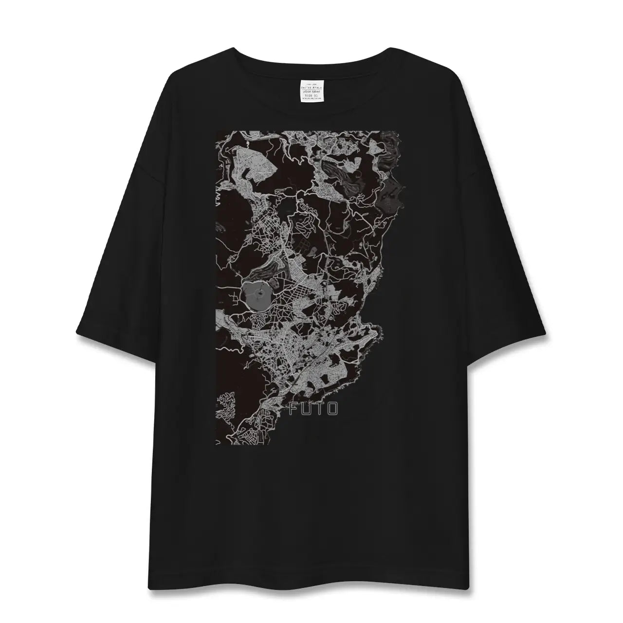 【富戸(静岡県)】地図柄ビッグシルエットTシャツ