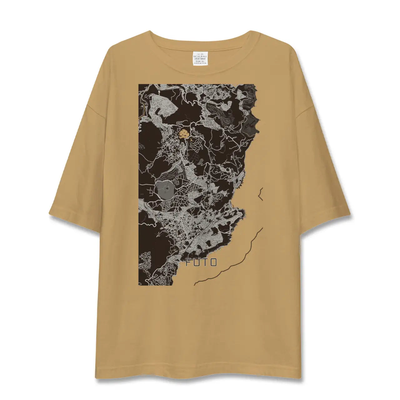 【富戸(静岡県)】地図柄ビッグシルエットTシャツ