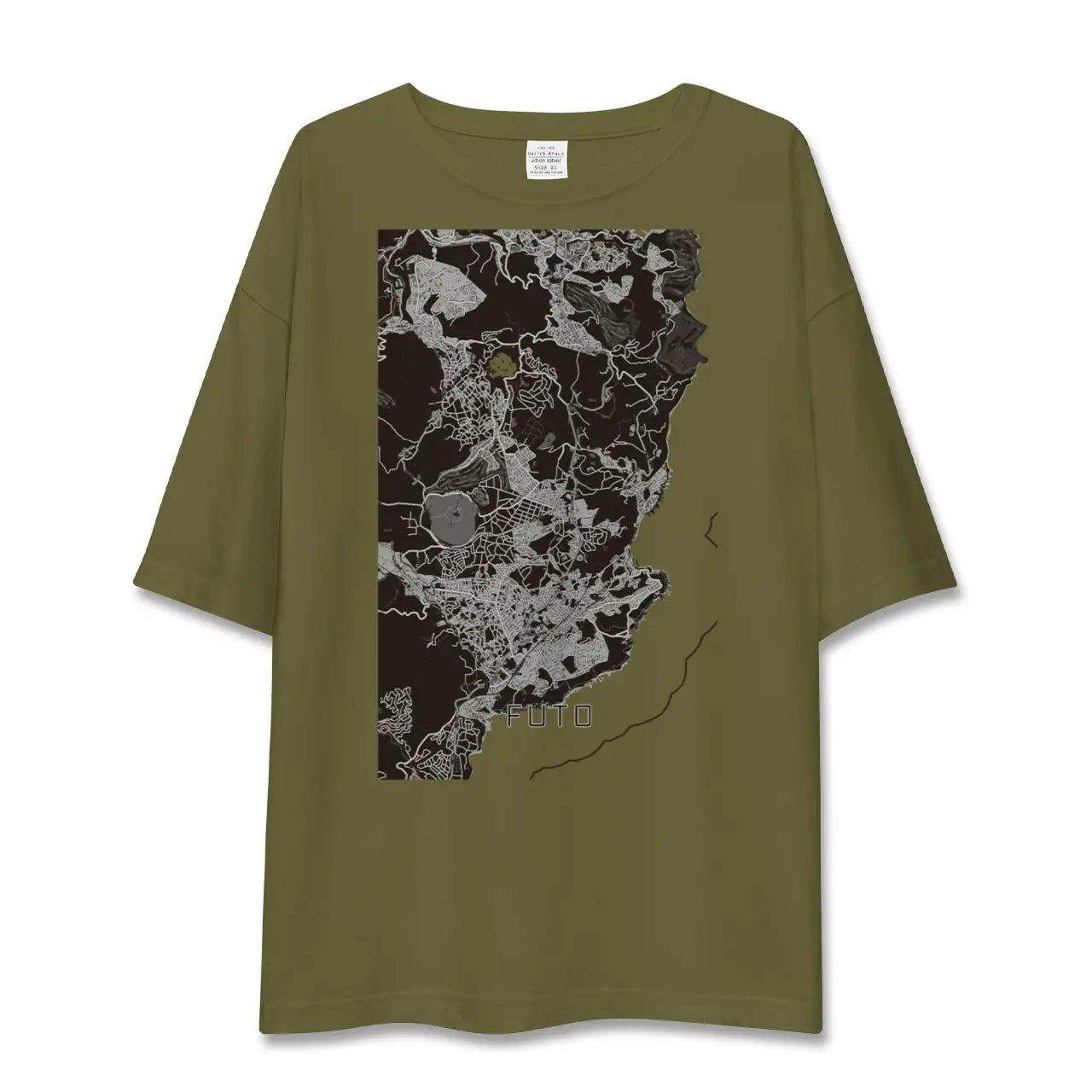 【富戸(静岡県)】地図柄ビッグシルエットTシャツ