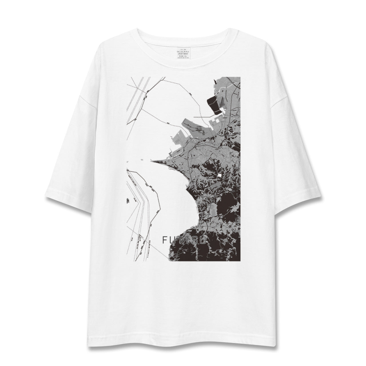 【富津(千葉県)】地図柄ビッグシルエットTシャツ