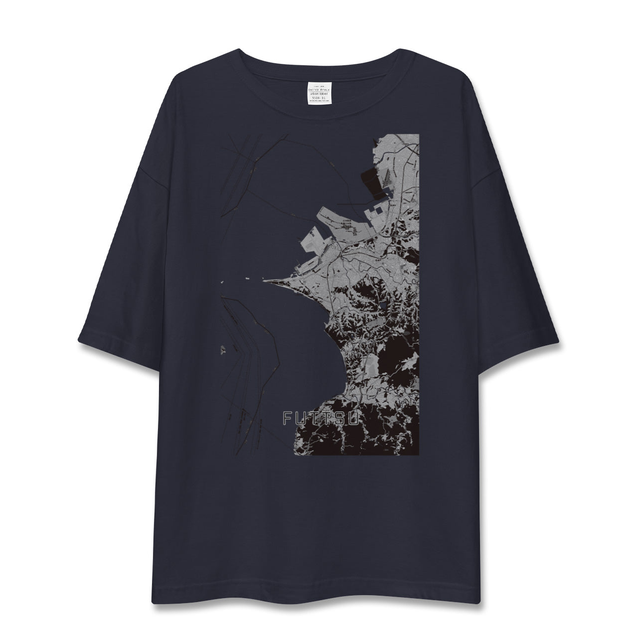 【富津(千葉県)】地図柄ビッグシルエットTシャツ