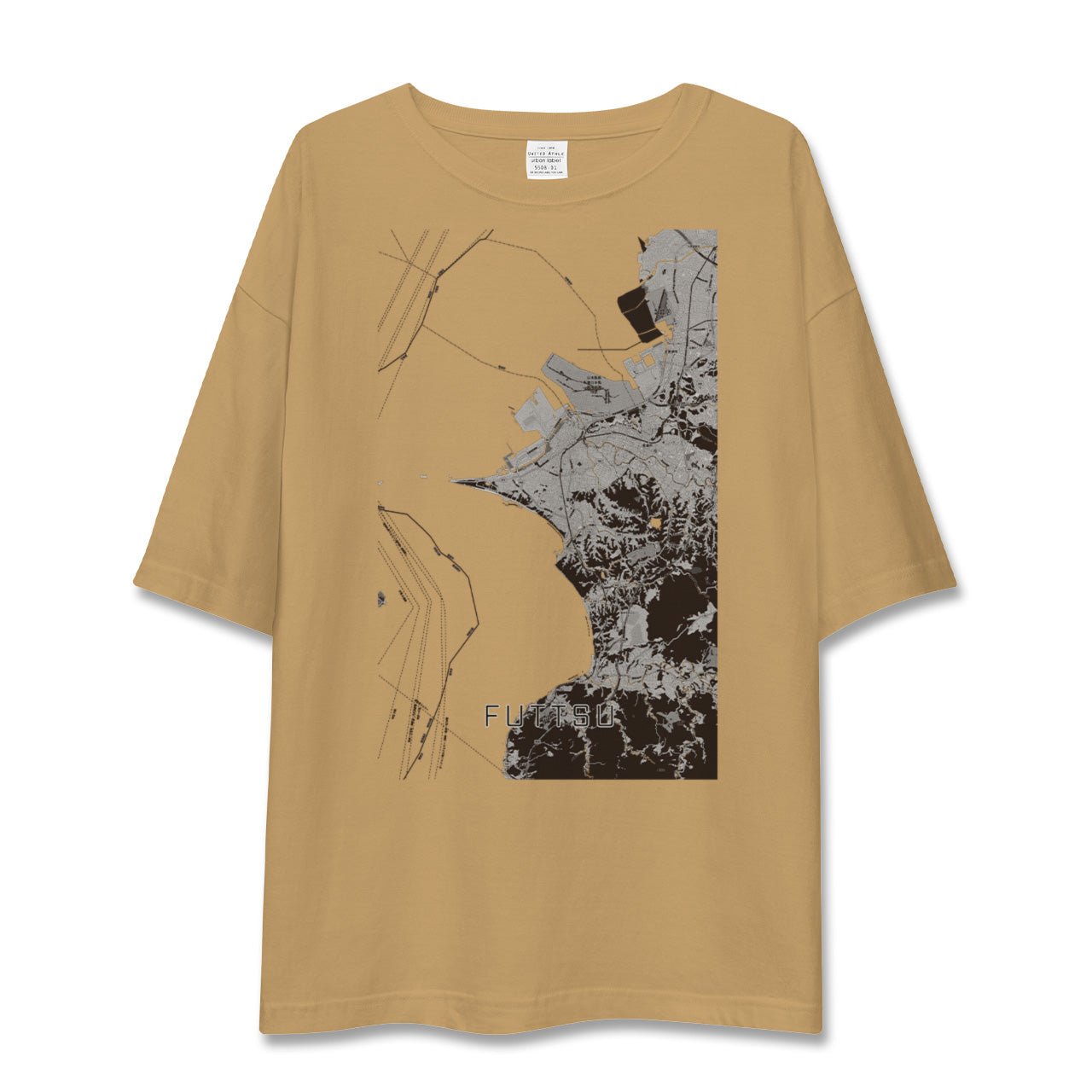 【富津(千葉県)】地図柄ビッグシルエットTシャツ