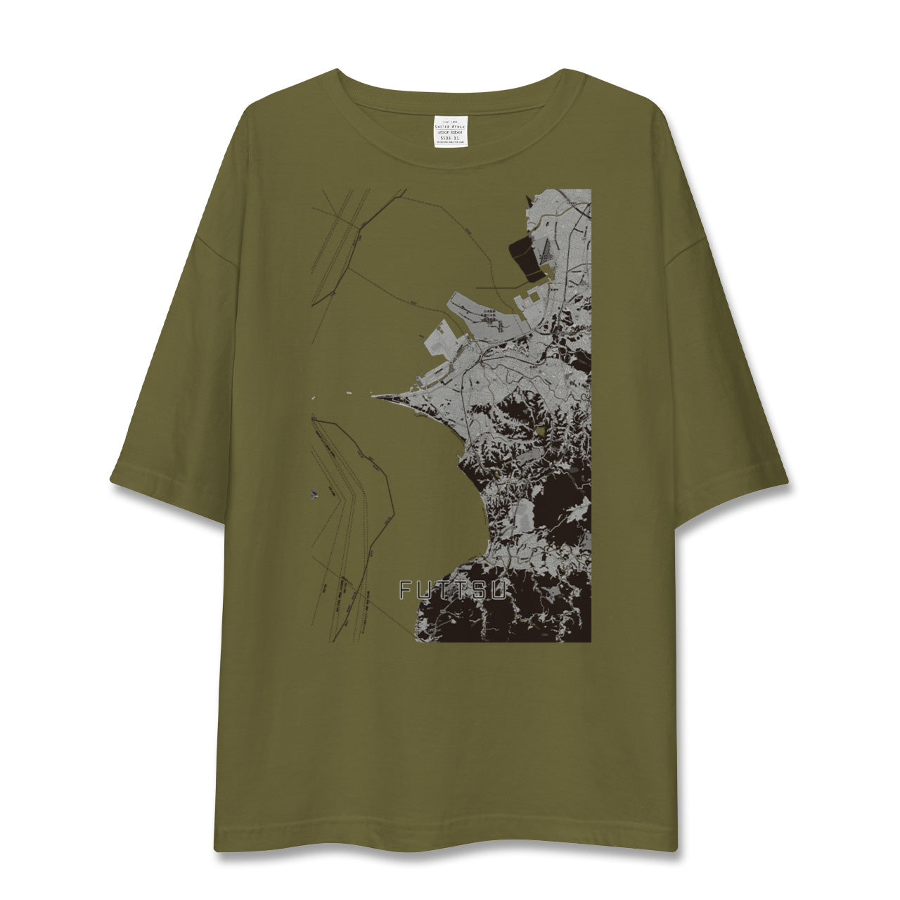 【富津(千葉県)】地図柄ビッグシルエットTシャツ