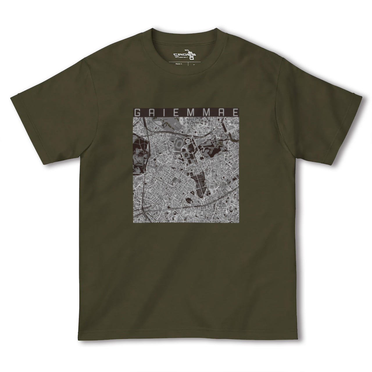 【外苑前(東京都)】地図柄ヘビーウェイトTシャツ