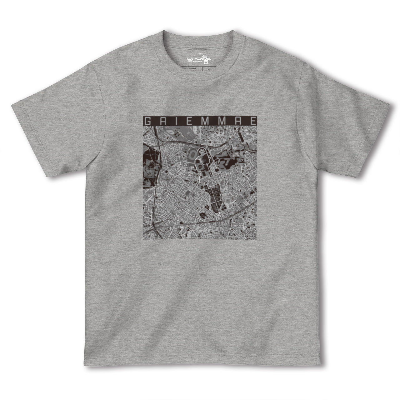【外苑前(東京都)】地図柄ヘビーウェイトTシャツ