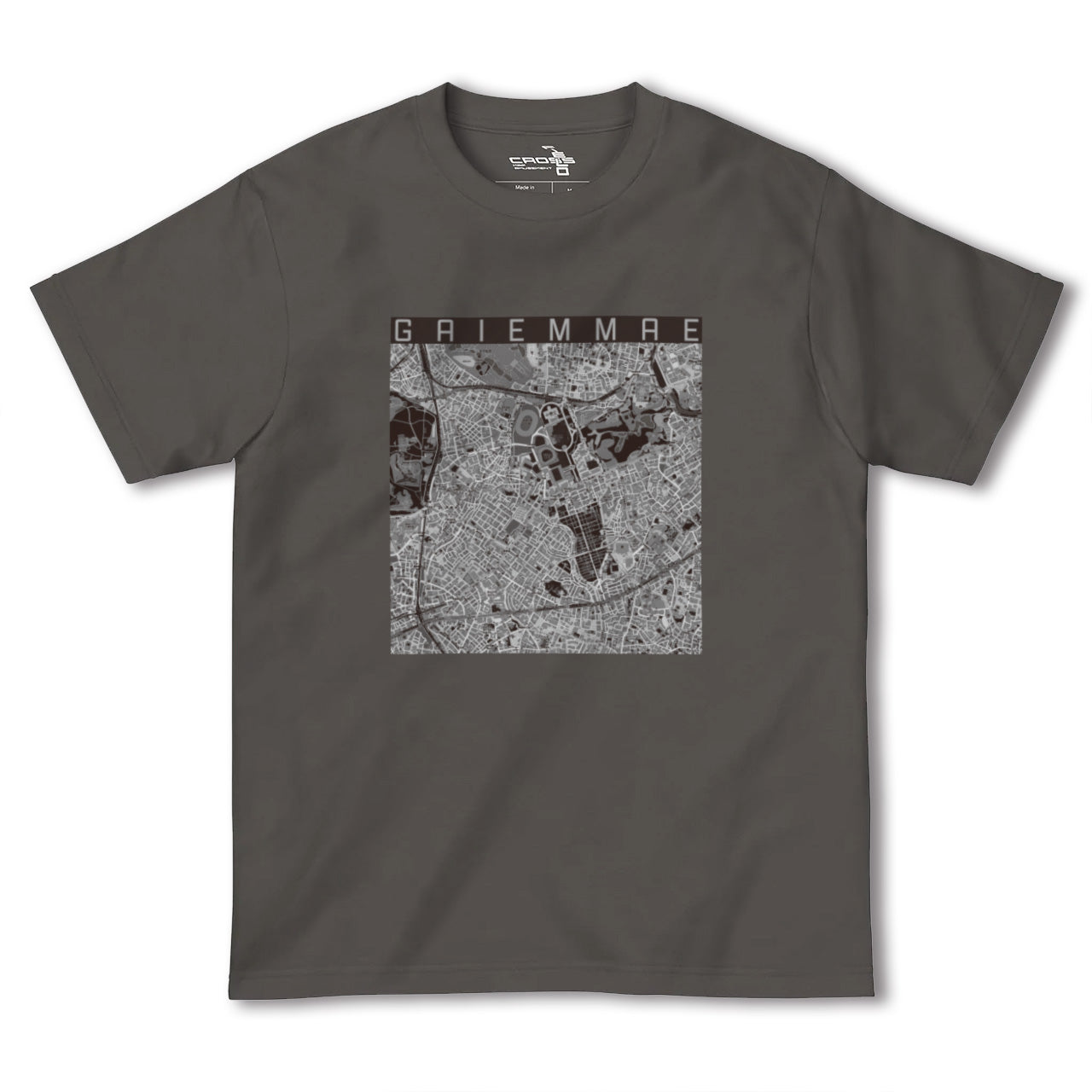 【外苑前(東京都)】地図柄ヘビーウェイトTシャツ