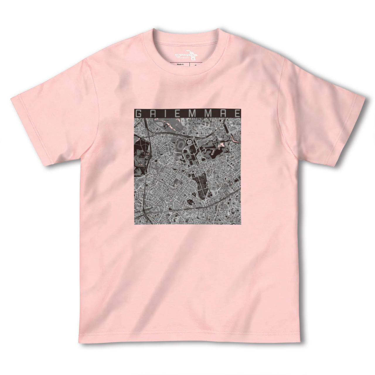 【外苑前(東京都)】地図柄ヘビーウェイトTシャツ