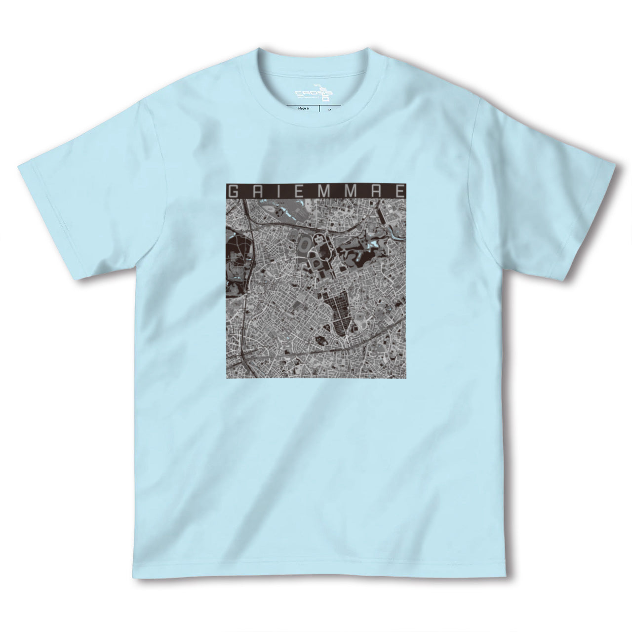 【外苑前(東京都)】地図柄ヘビーウェイトTシャツ