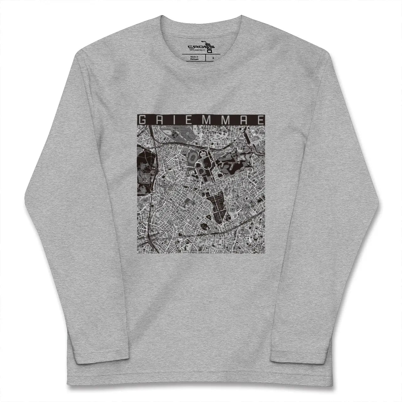 【外苑前(東京都)】地図柄ロングスリーブTシャツ