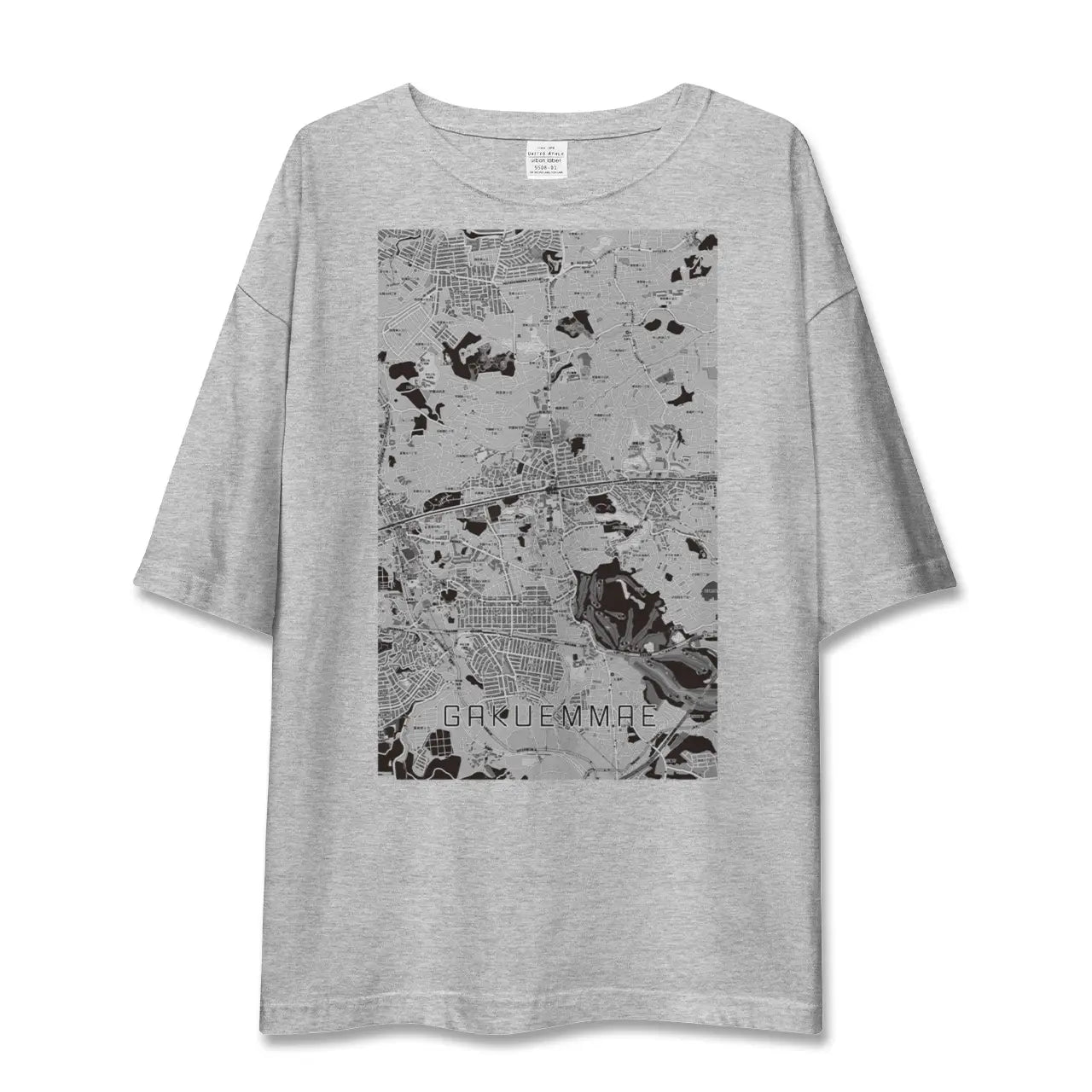 【学園前(奈良県)】地図柄ビッグシルエットTシャツ
