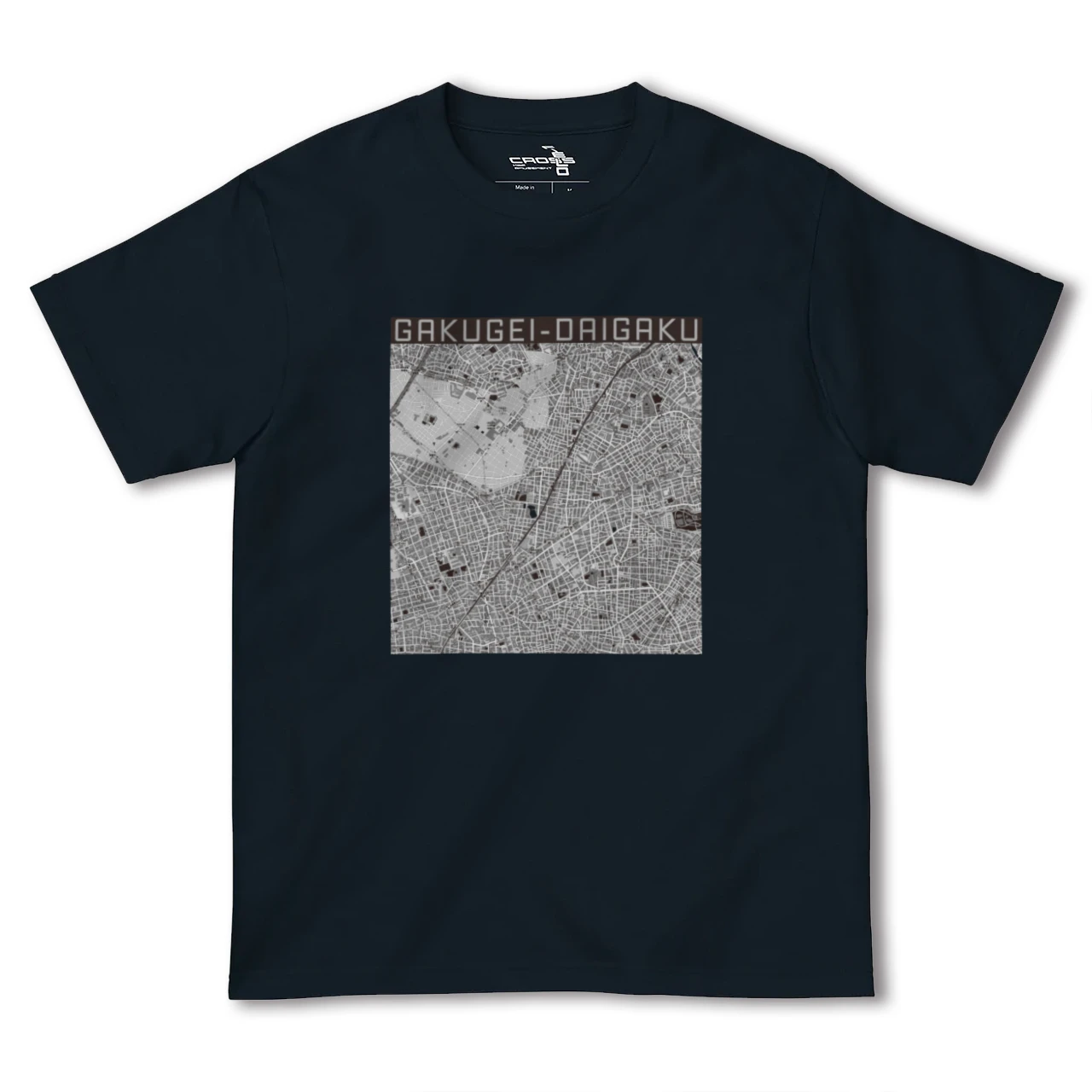 【学芸大学(東京都)】地図柄ヘビーウェイトTシャツ