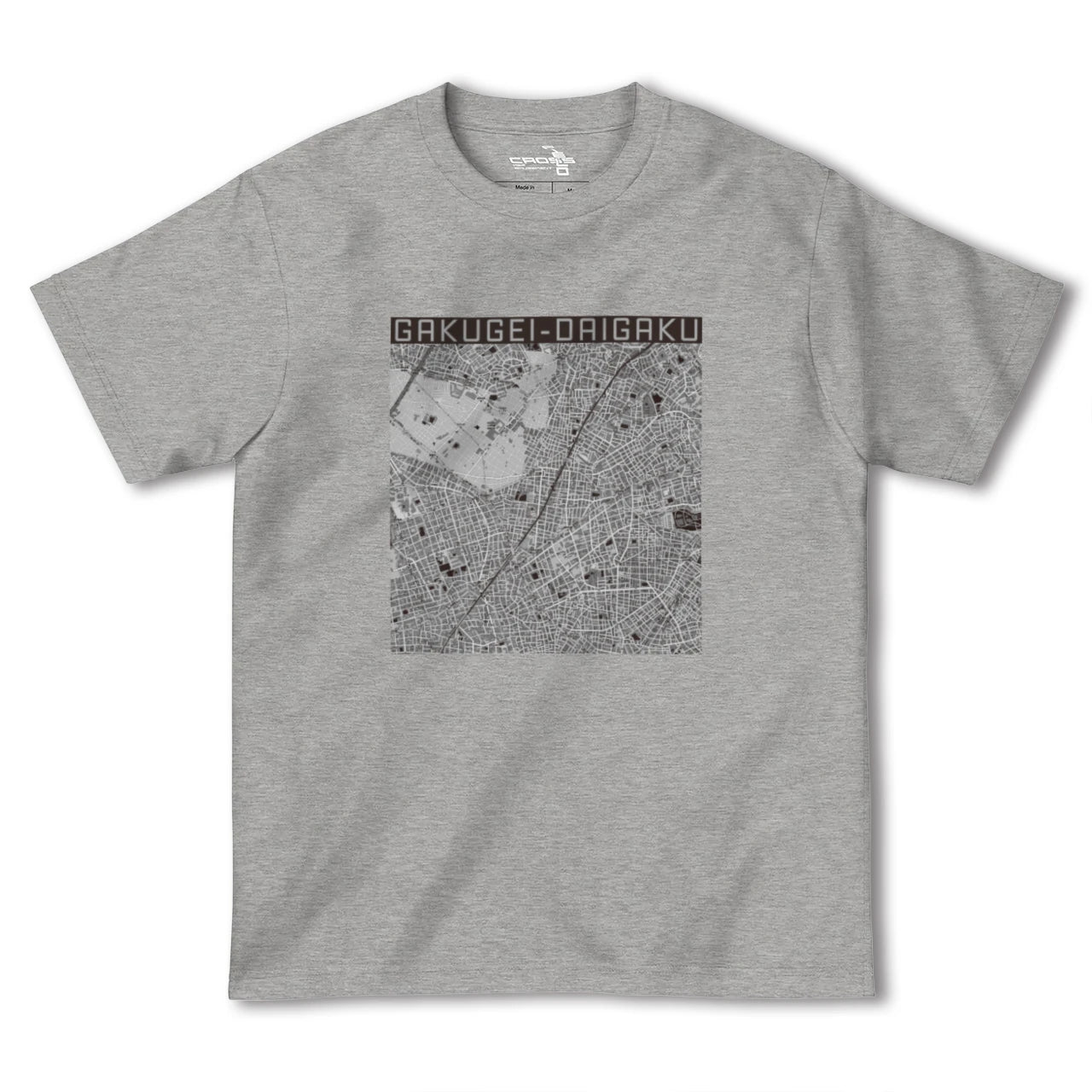 【学芸大学(東京都)】地図柄ヘビーウェイトTシャツ