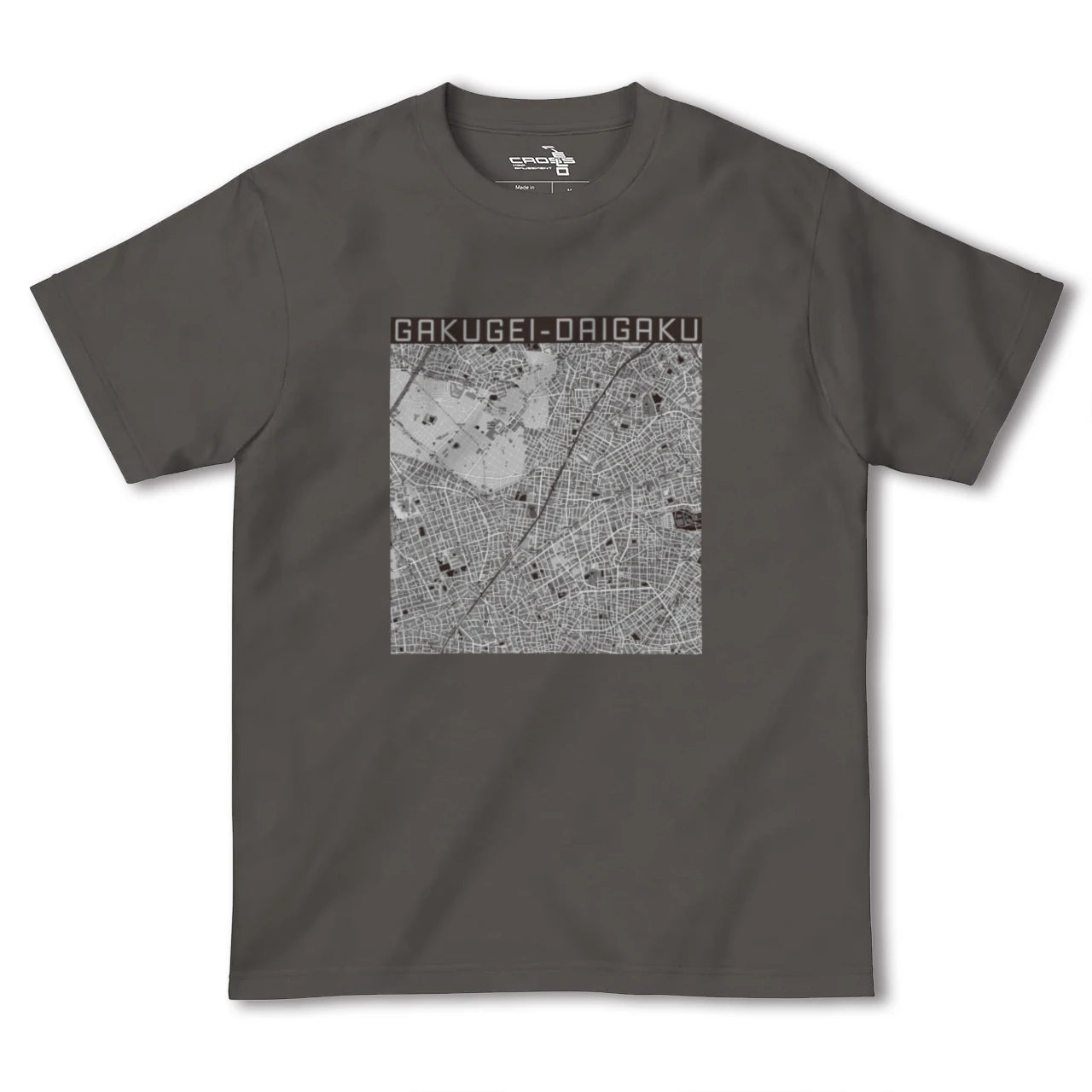 【学芸大学(東京都)】地図柄ヘビーウェイトTシャツ