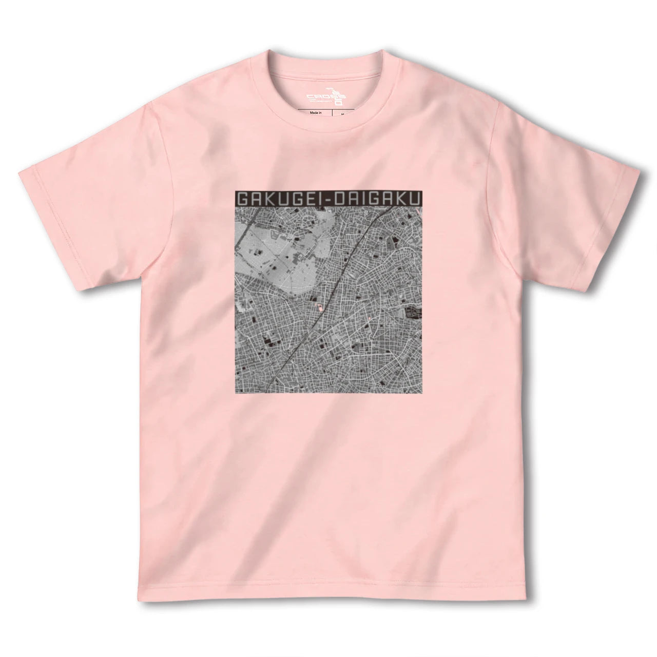 【学芸大学(東京都)】地図柄ヘビーウェイトTシャツ