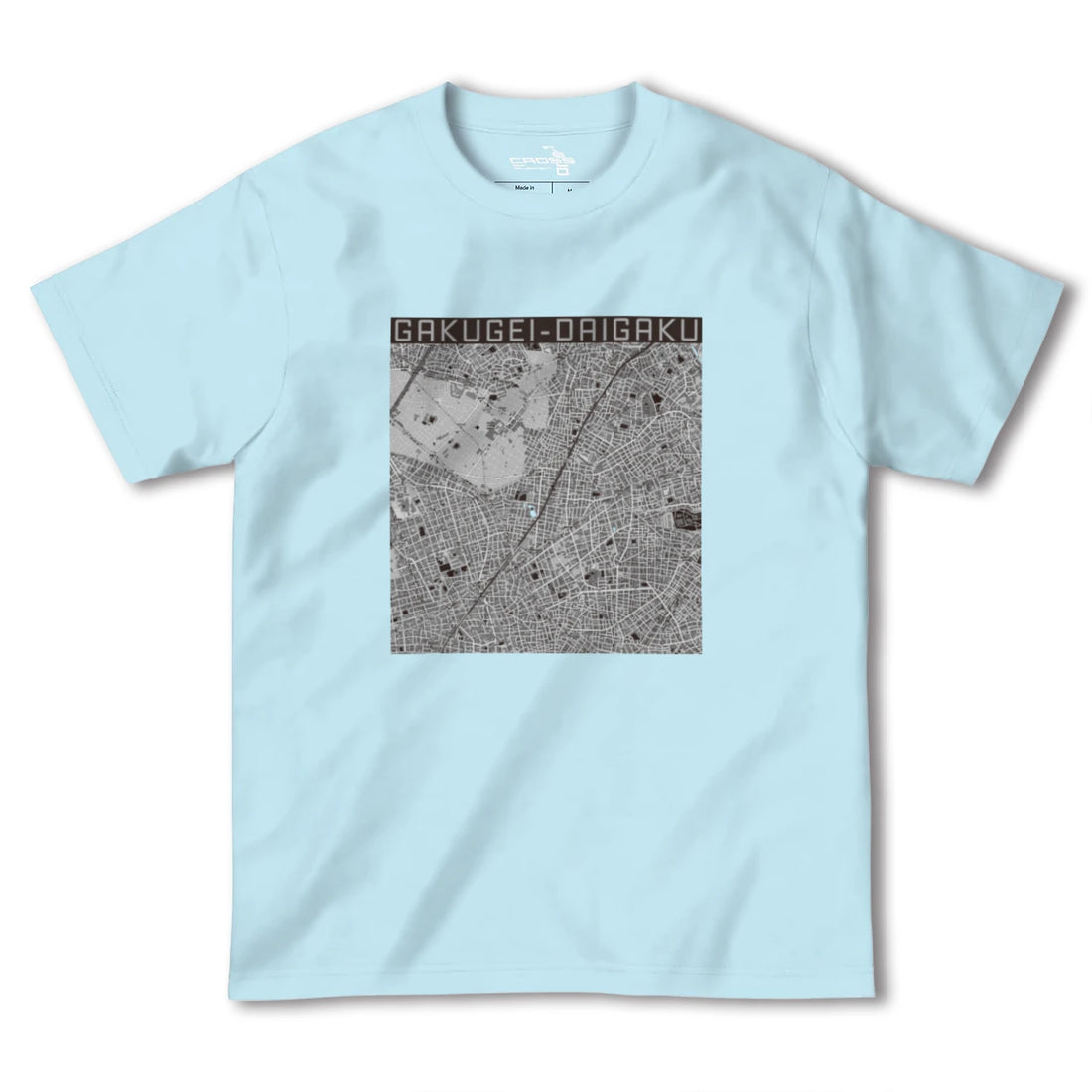 【学芸大学(東京都)】地図柄ヘビーウェイトTシャツ