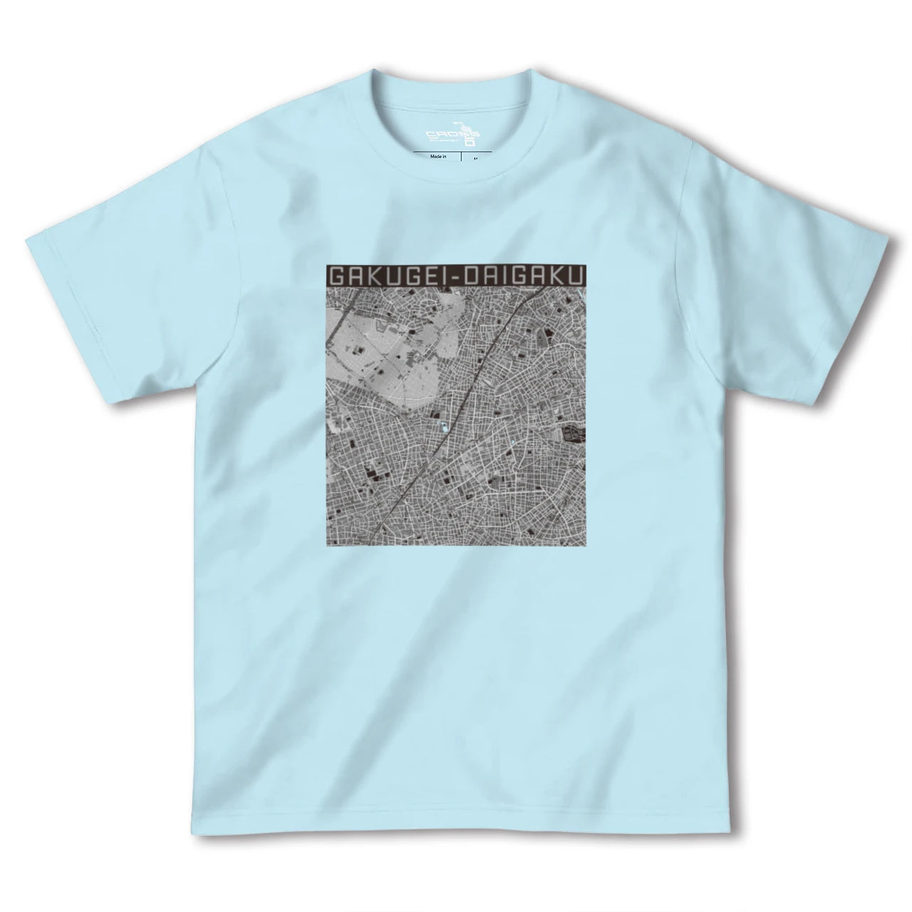 【学芸大学(東京都)】地図柄ヘビーウェイトTシャツ