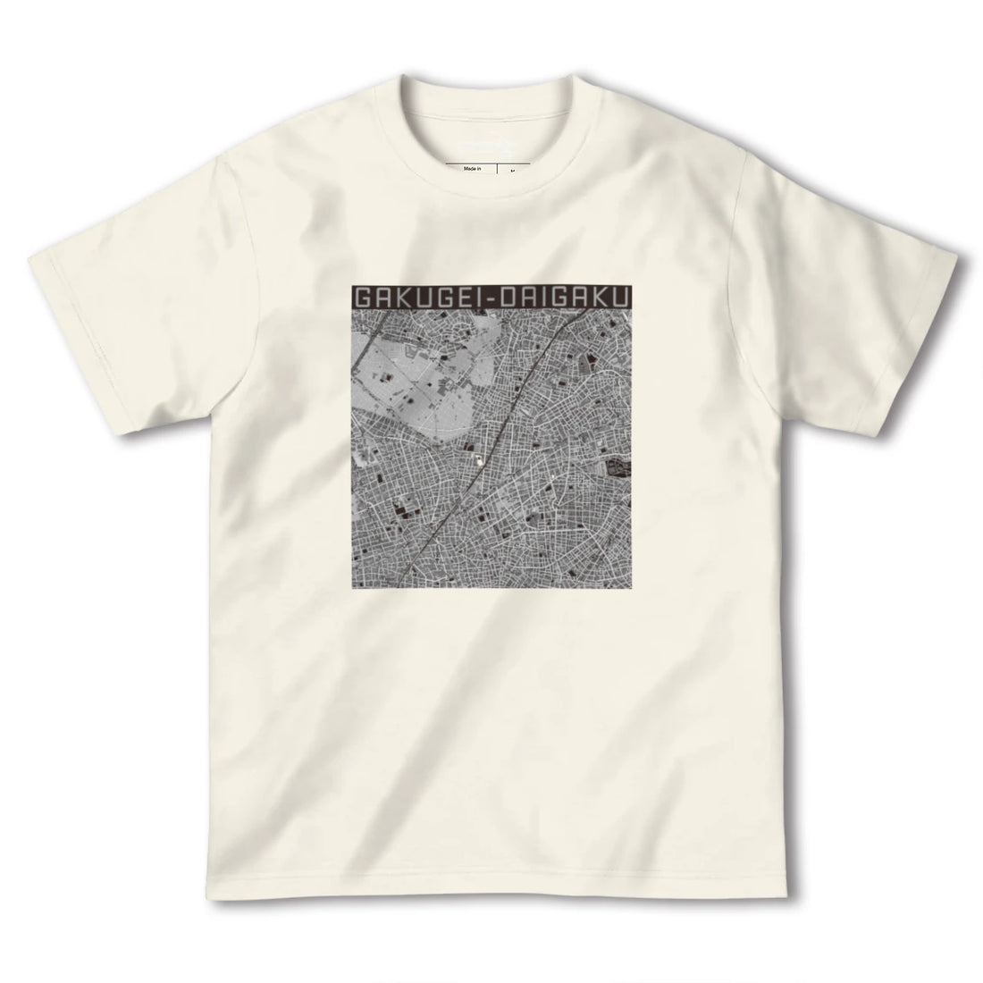 【学芸大学(東京都)】地図柄ヘビーウェイトTシャツ