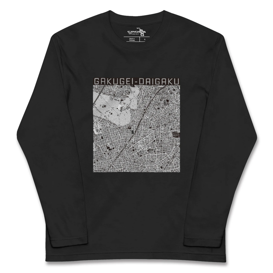 【学芸大学(東京都)】地図柄ロングスリーブTシャツ