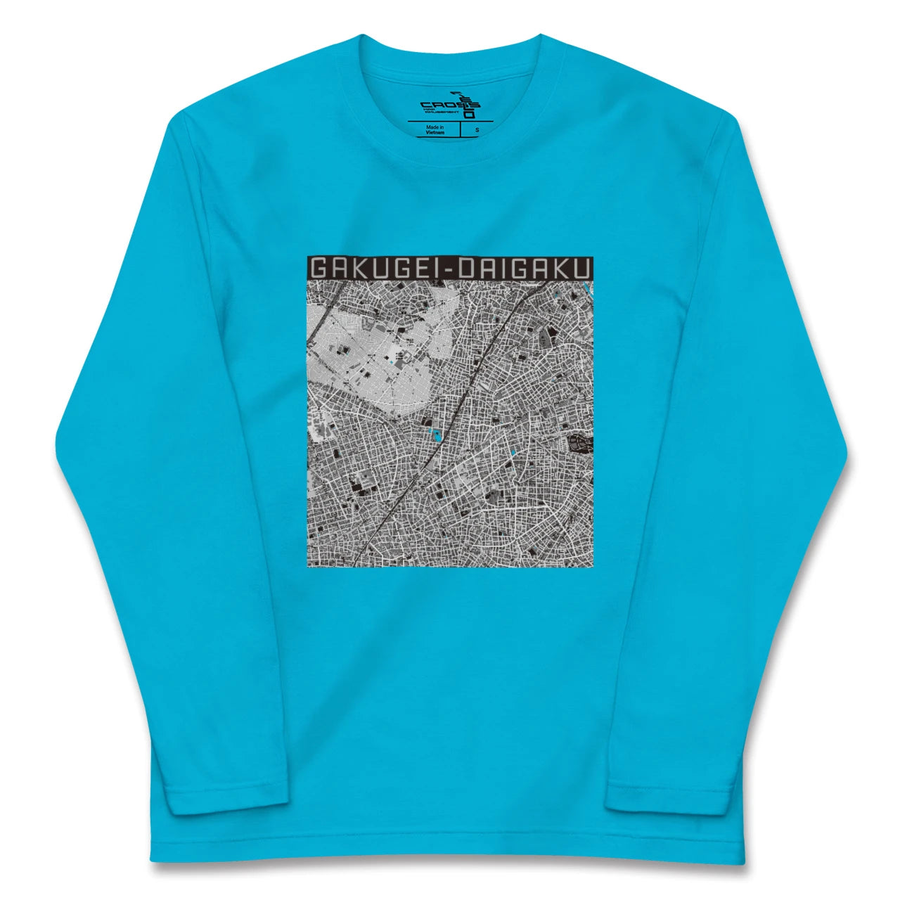 【学芸大学(東京都)】地図柄ロングスリーブTシャツ