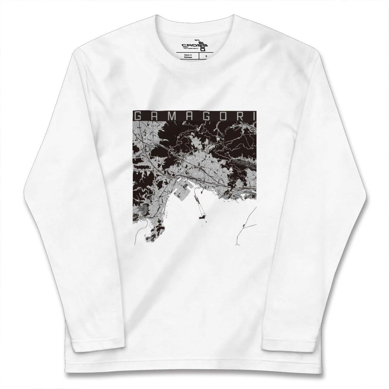 【蒲郡(愛知県)】地図柄ロングスリーブTシャツ