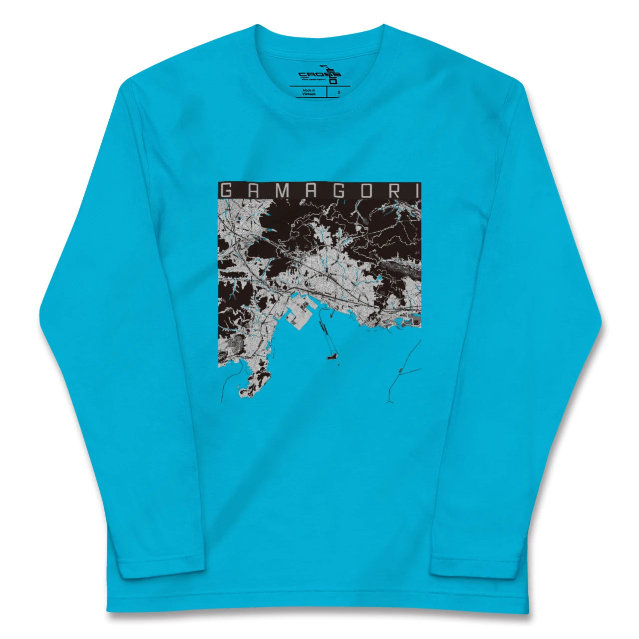 【蒲郡(愛知県)】地図柄ロングスリーブTシャツ