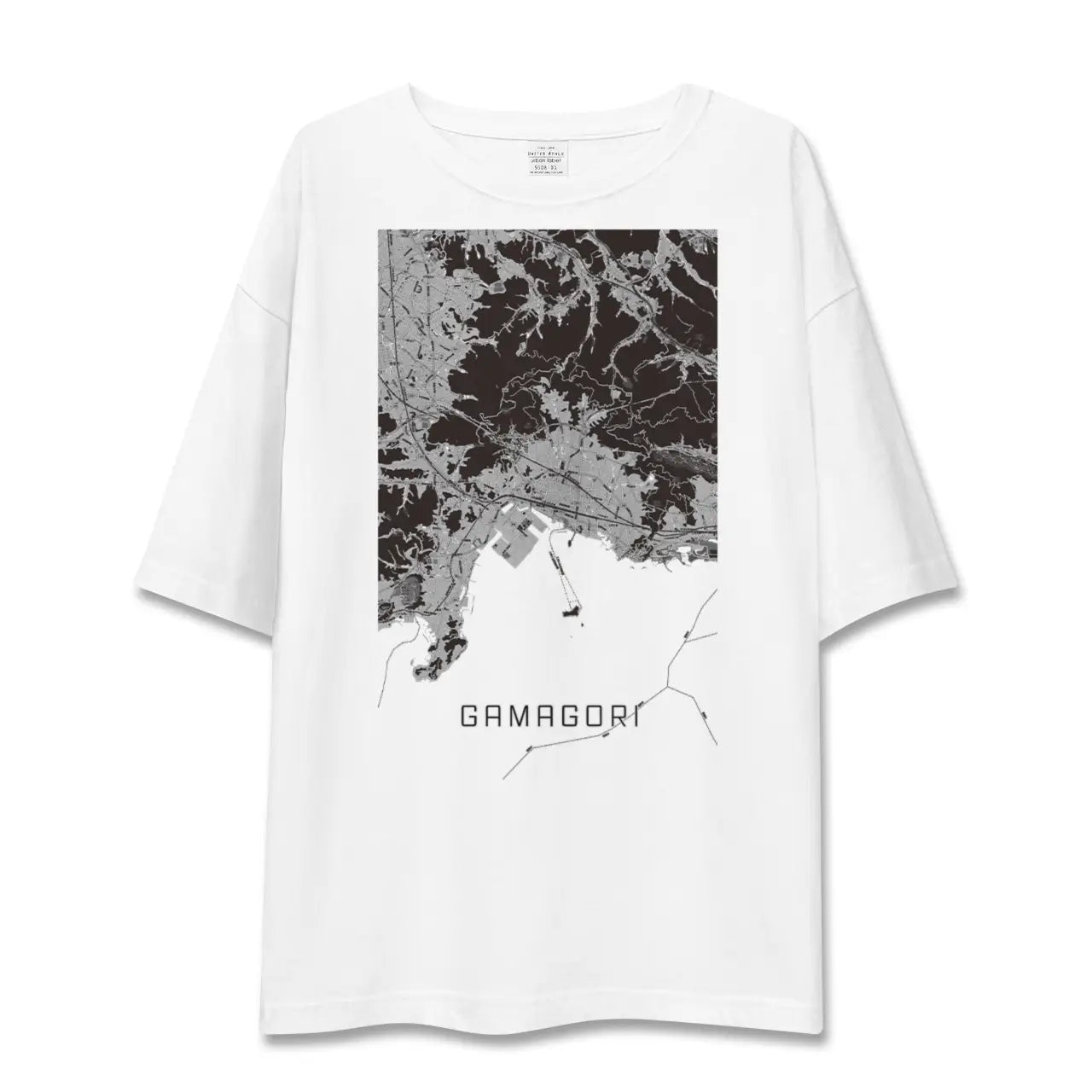 【蒲郡(愛知県)】地図柄ビッグシルエットTシャツ