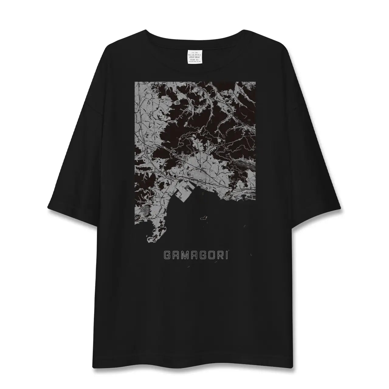 【蒲郡(愛知県)】地図柄ビッグシルエットTシャツ