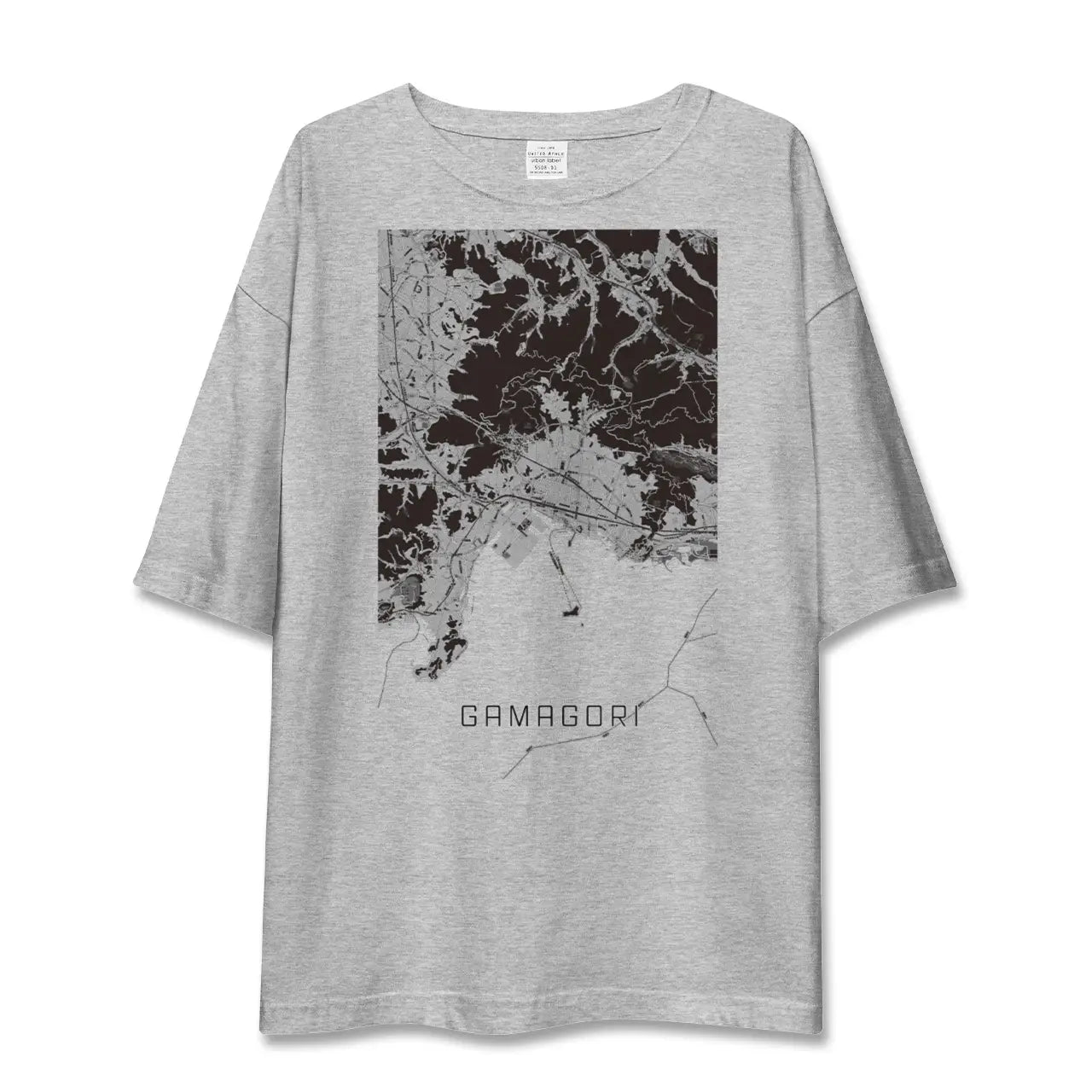 【蒲郡(愛知県)】地図柄ビッグシルエットTシャツ