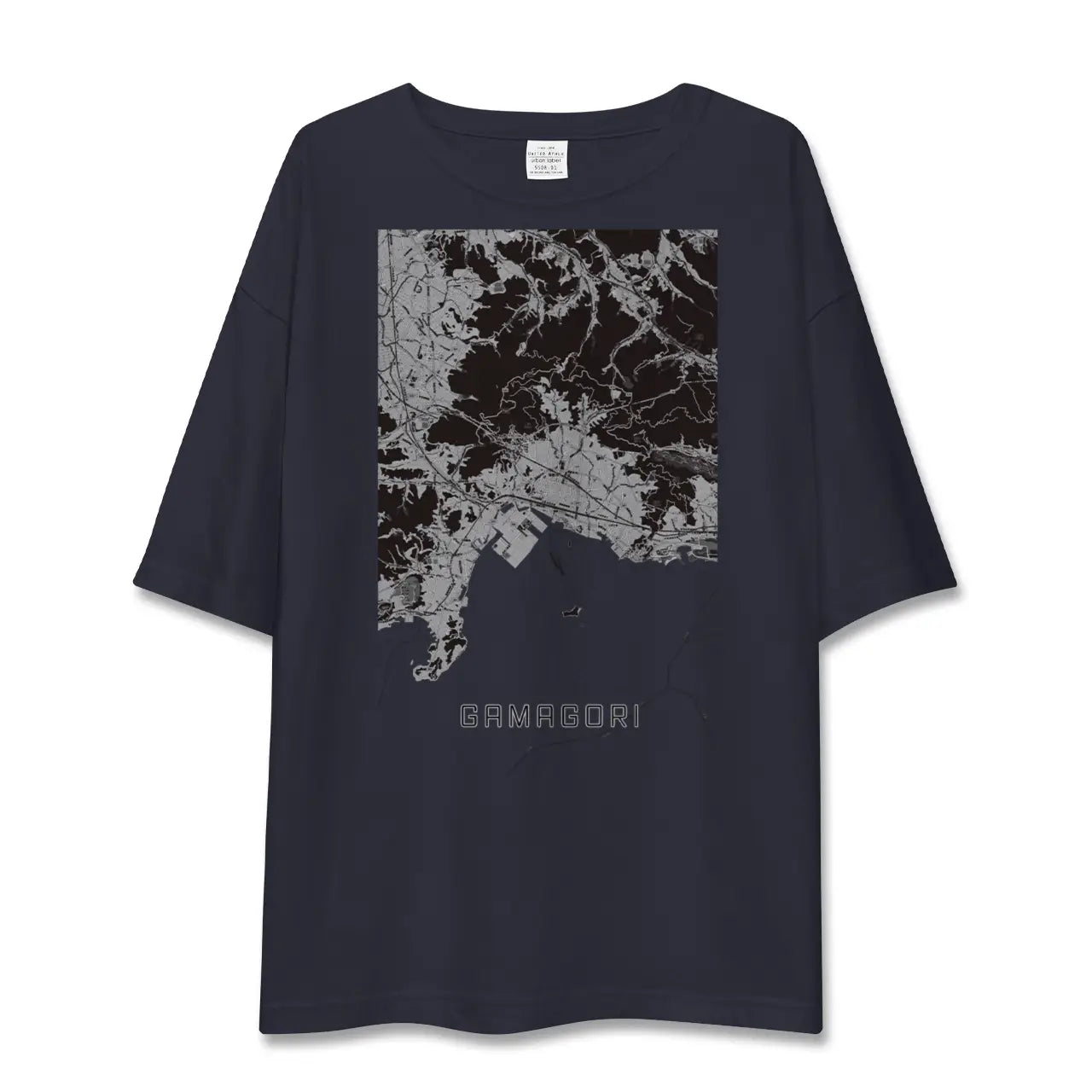 【蒲郡(愛知県)】地図柄ビッグシルエットTシャツ