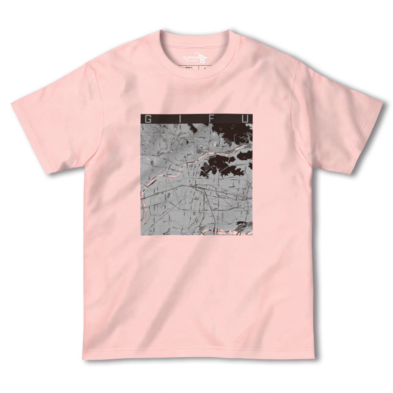 【岐阜(岐阜県)】地図柄ヘビーウェイトTシャツ
