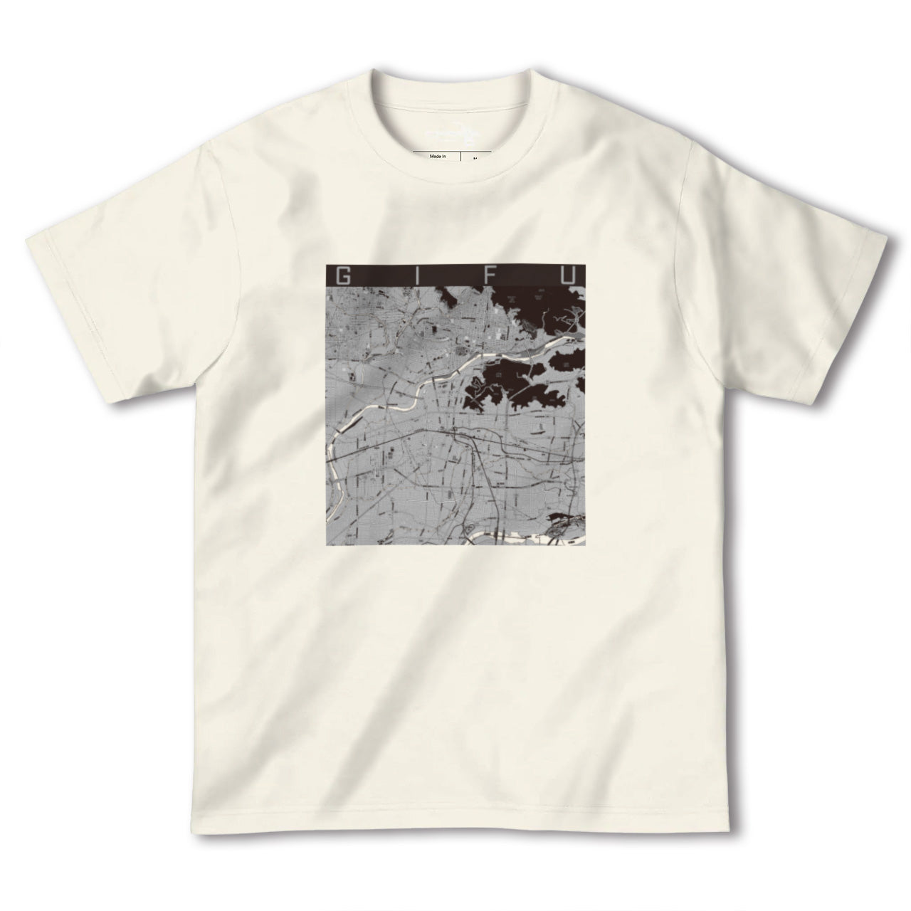 【岐阜(岐阜県)】地図柄ヘビーウェイトTシャツ