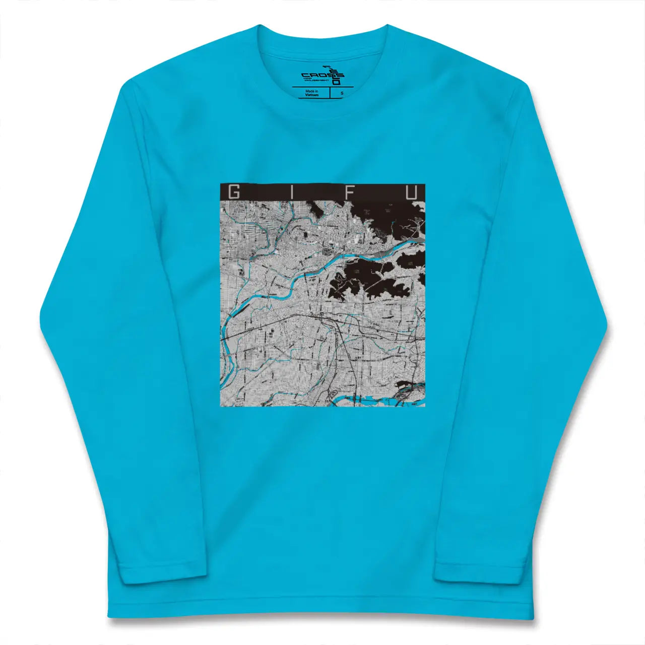 【岐阜(岐阜県)】地図柄ロングスリーブTシャツ