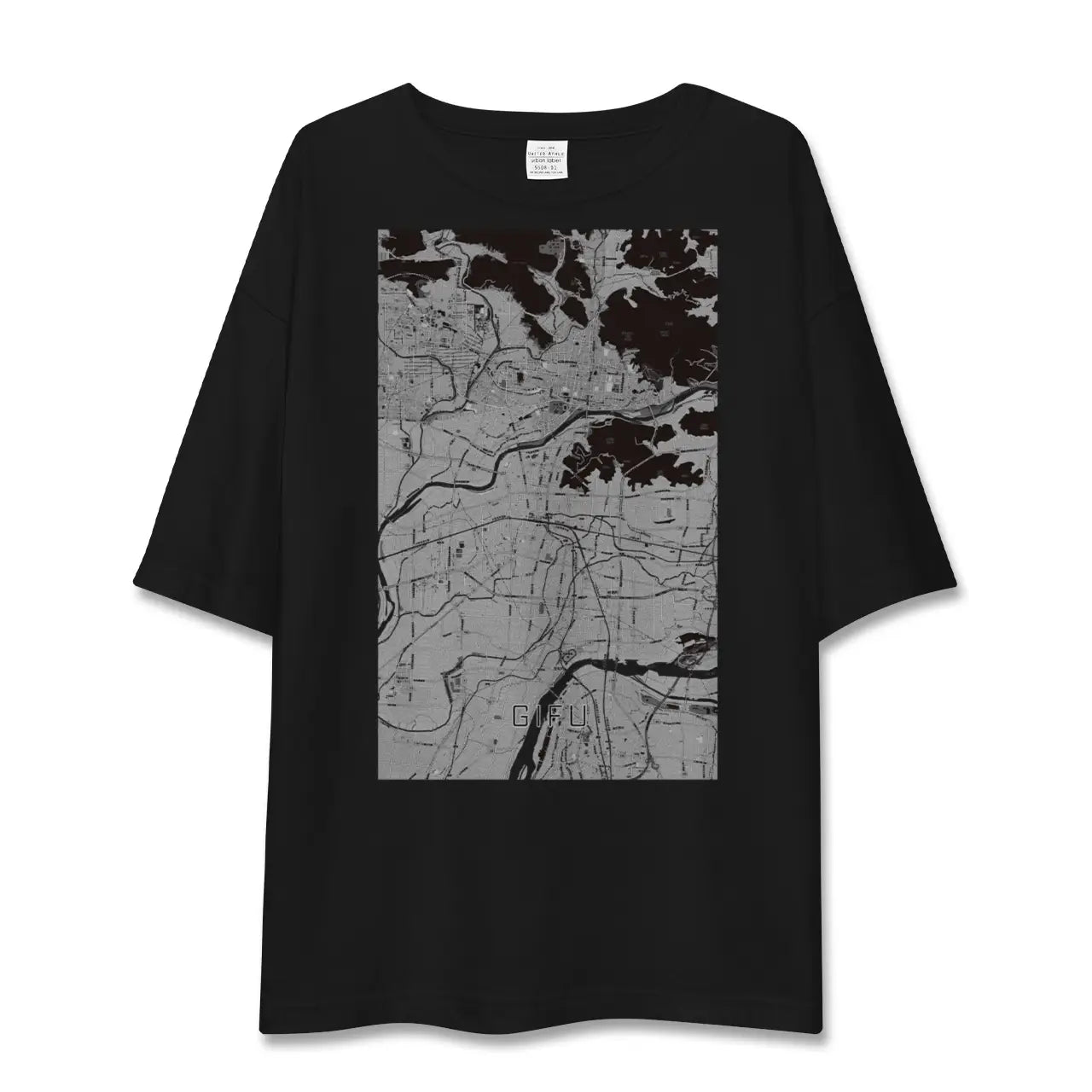 【岐阜(岐阜県)】地図柄ビッグシルエットTシャツ