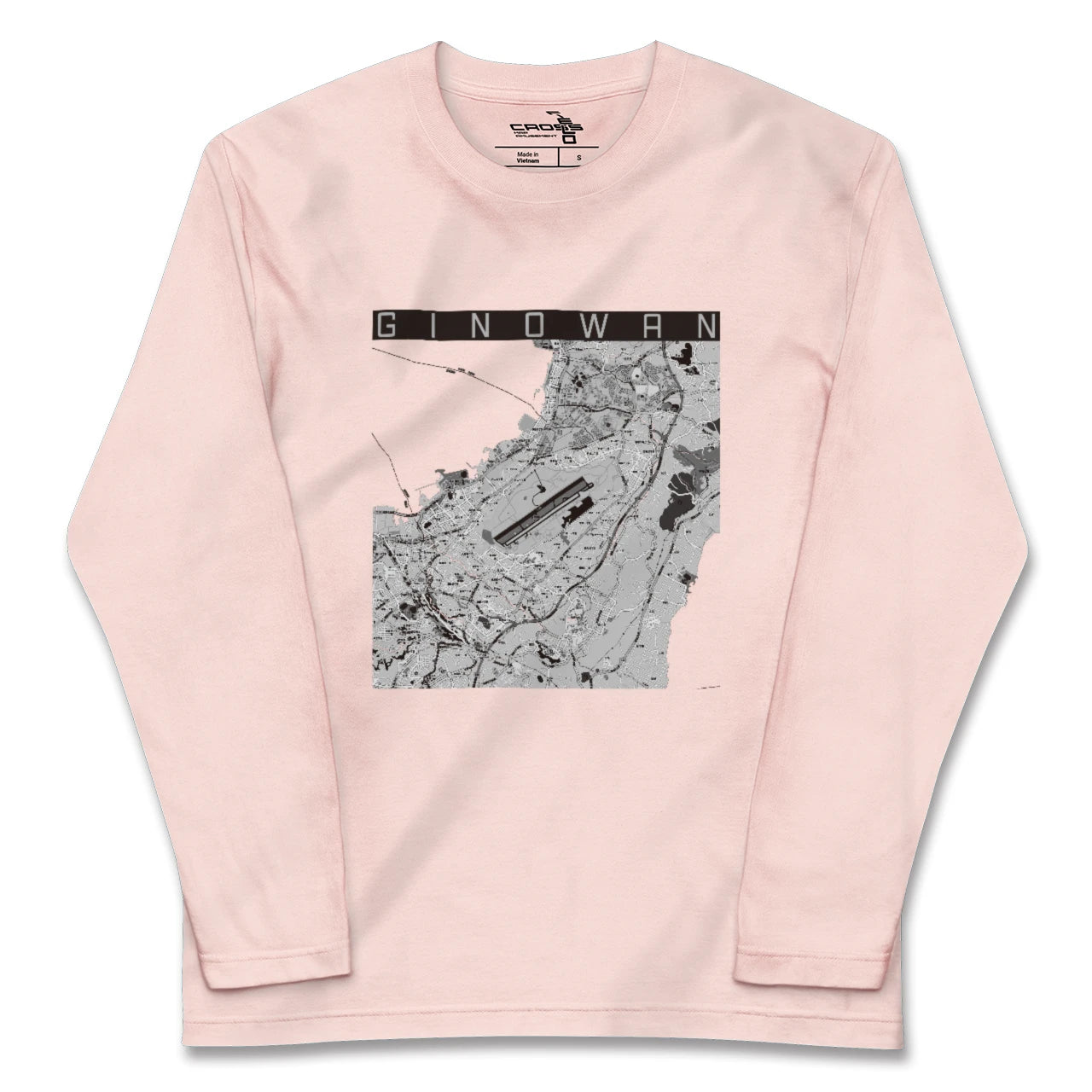 【宜野湾(沖縄県)】地図柄ロングスリーブTシャツ