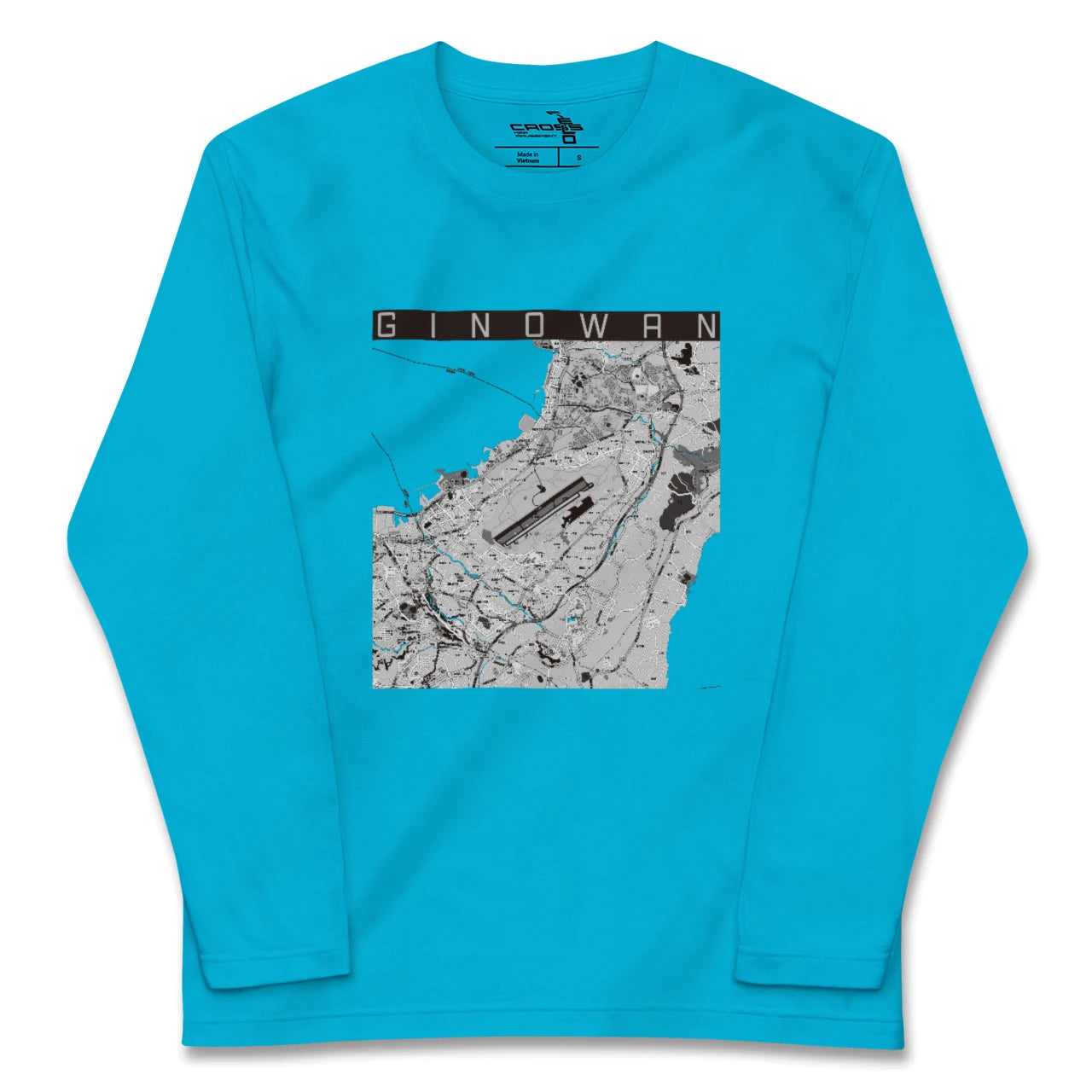 【宜野湾(沖縄県)】地図柄ロングスリーブTシャツ
